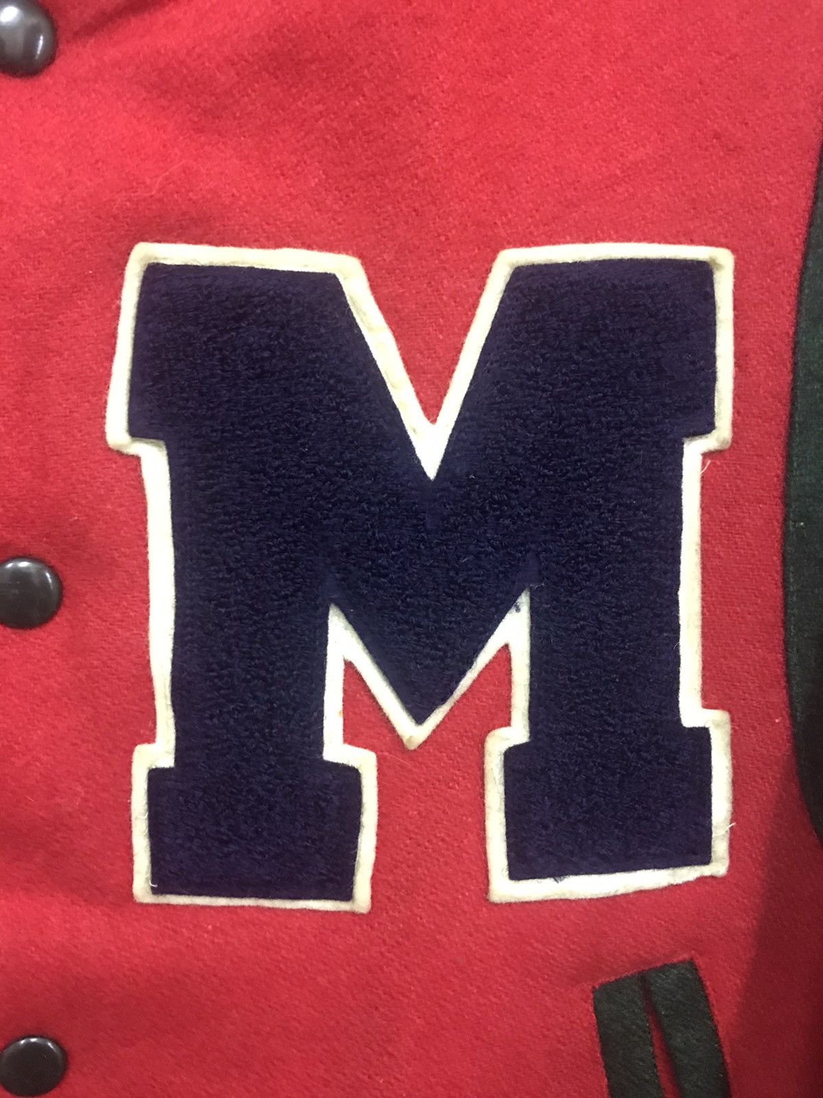 Japanese Brand × Vintage Vintage Jean Coax Teddy Varsity Jacket Size US M / EU 48-50 / 2 - 9 Thumbnail