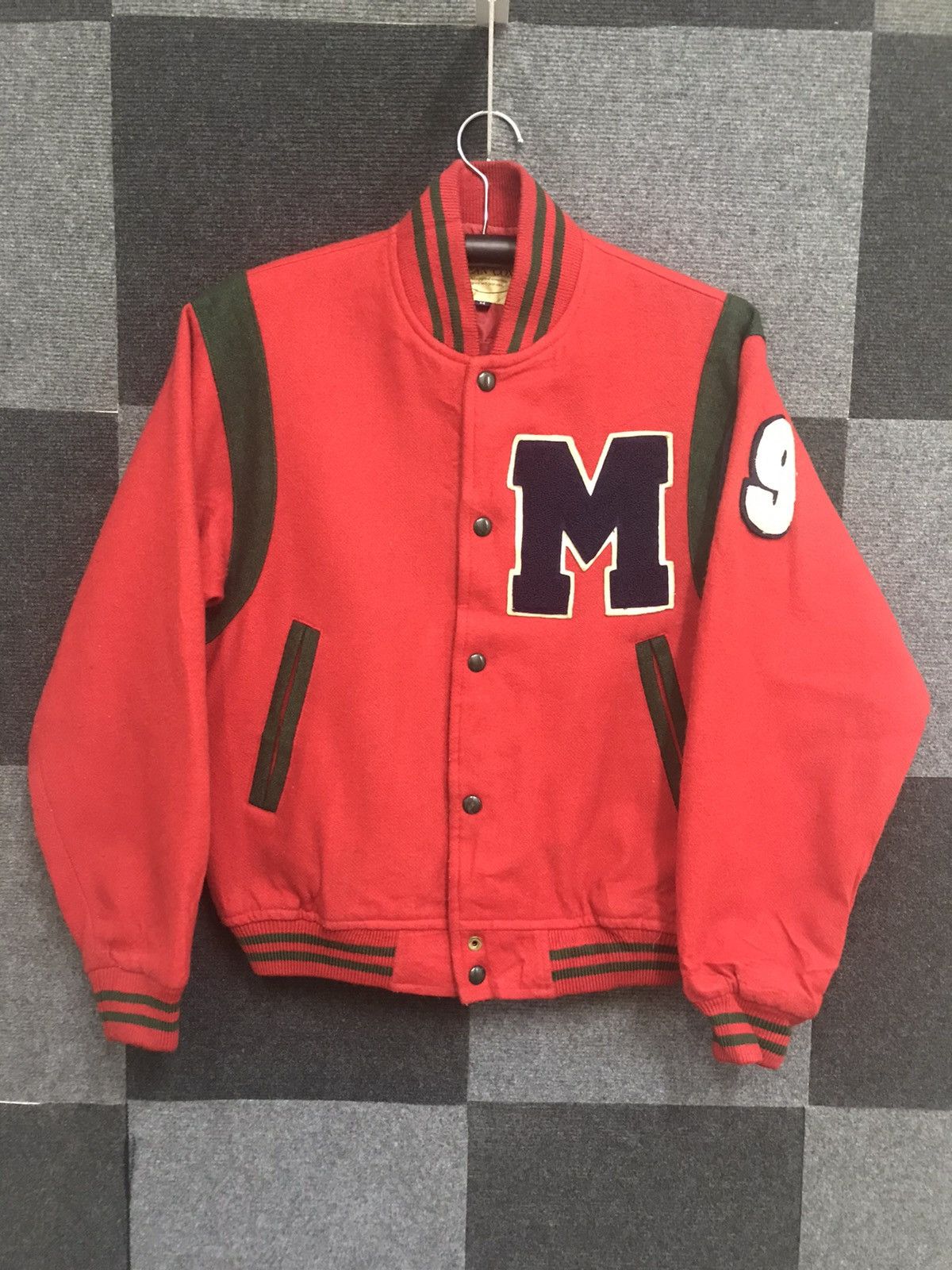 Japanese Brand × Vintage Vintage Jean Coax Teddy Varsity Jacket Size US M / EU 48-50 / 2 - 3 Thumbnail