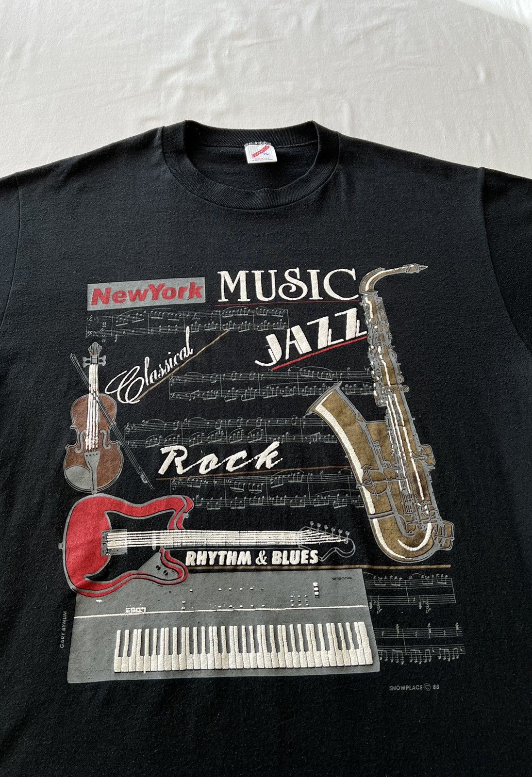 Band Tees Vintage 1988 New York Jazz Music Classical Gary Bynum Tee Size US L / EU 52-54 / 3 - 3 Thumbnail