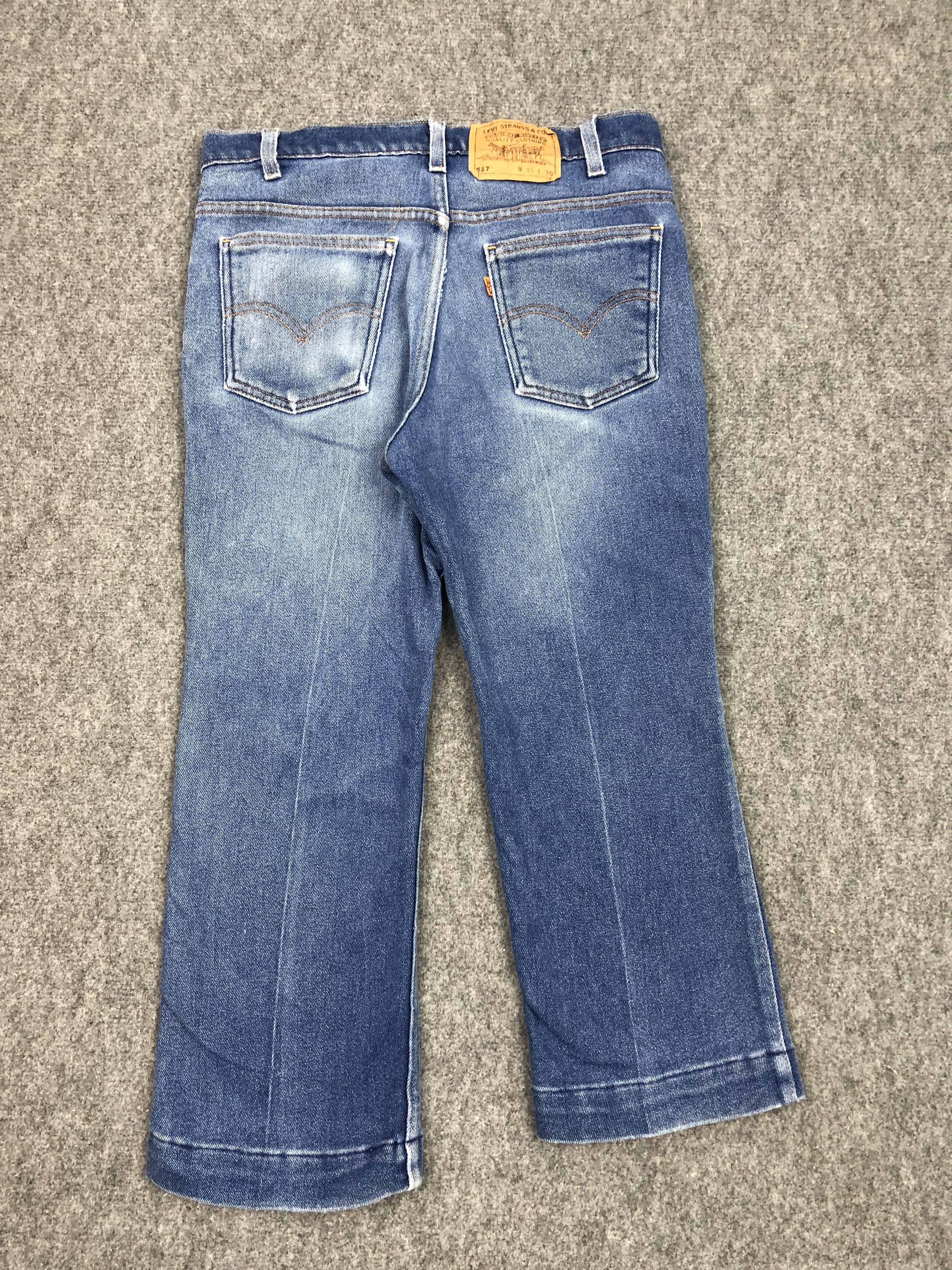 Levi's Vintage 90s Levis 517 Orange Tab Flared Denim DP0342 Size US 32 / EU 48 - 3 Thumbnail
