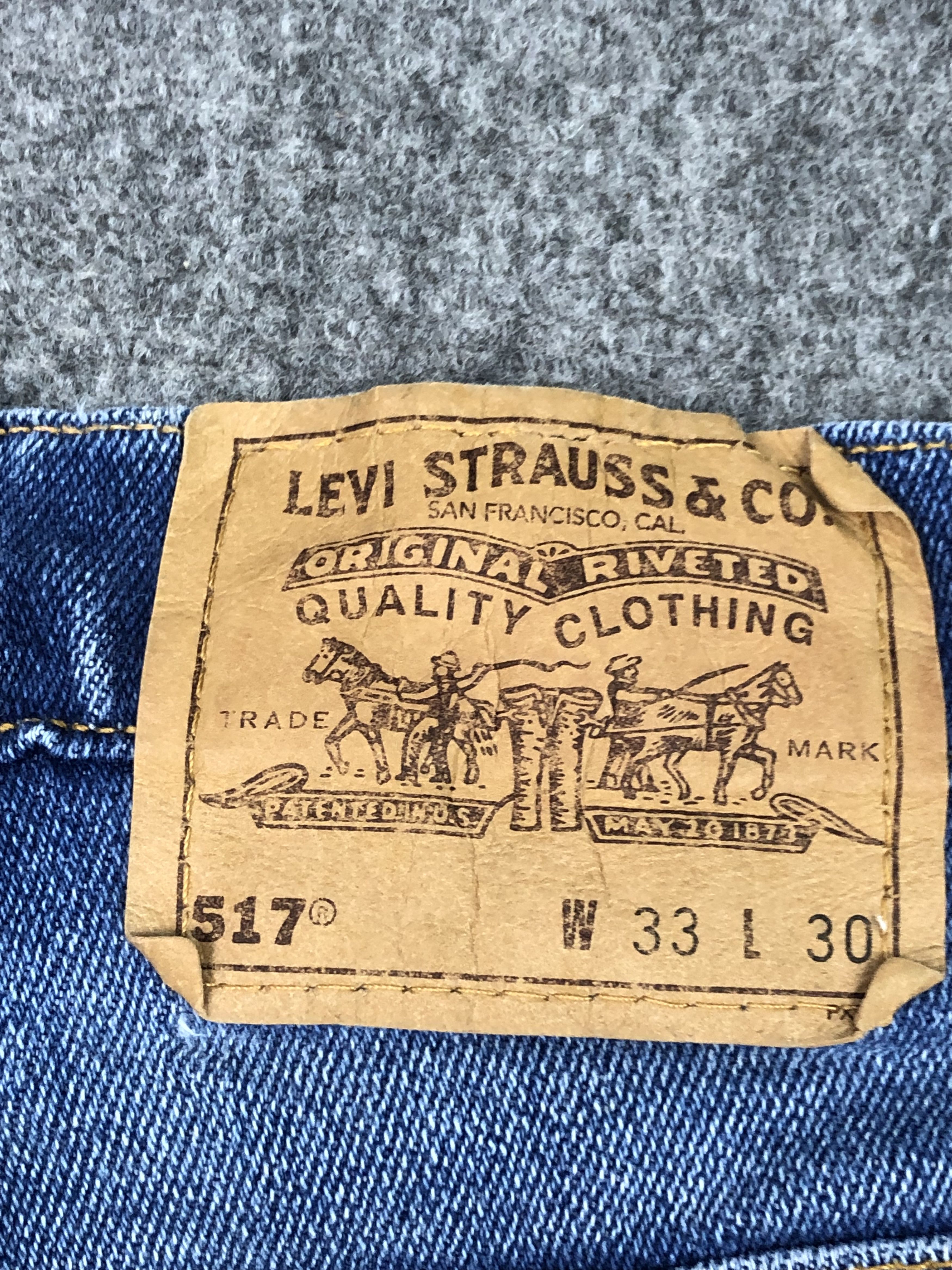 Levi's Vintage 90s Levis 517 Orange Tab Flared Denim DP0342 Size US 32 / EU 48 - 5 Thumbnail