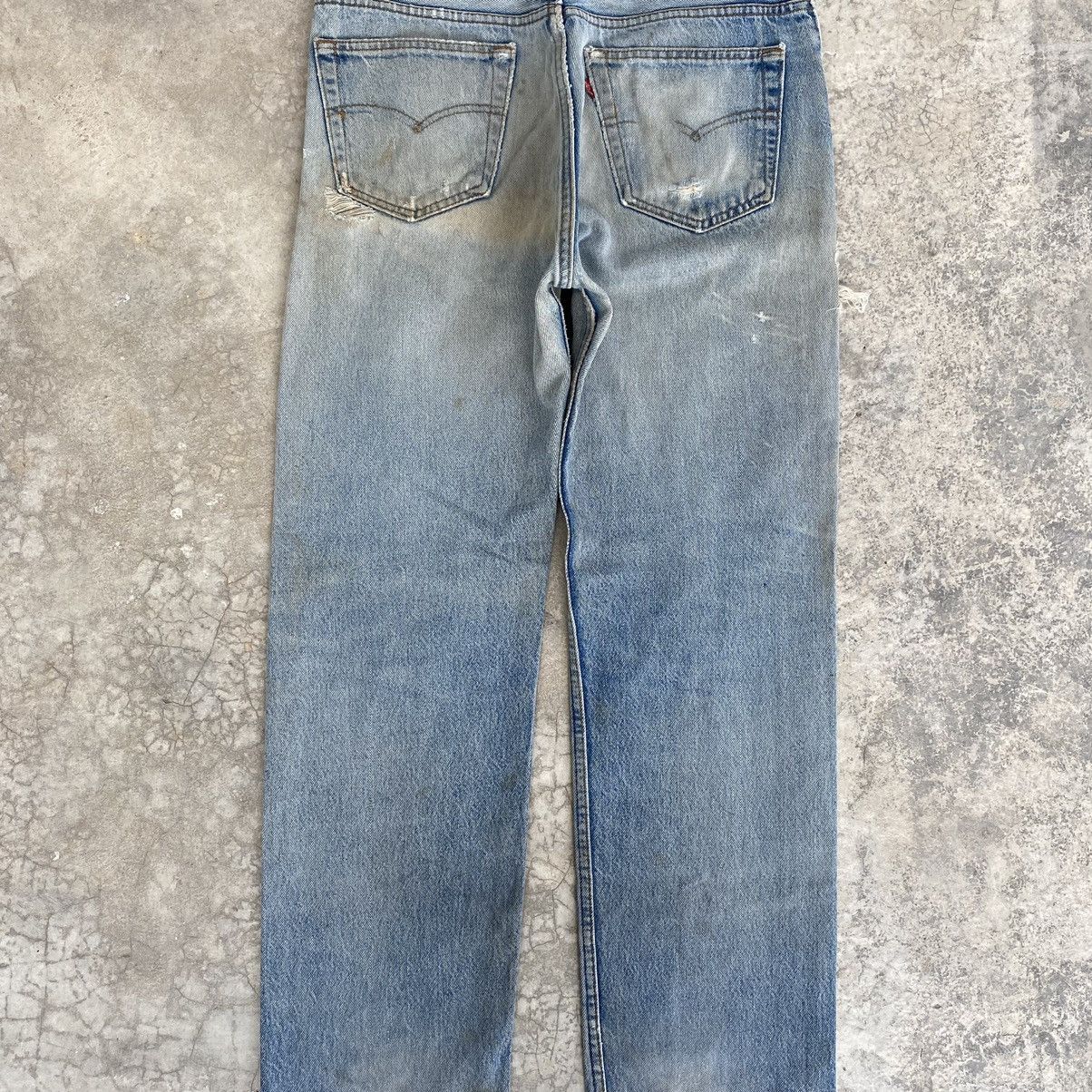 Levi's Thrashed! Vintage 90’s Levis 501 Distressed Jeans Size US 32 / EU 48 - 19 Thumbnail