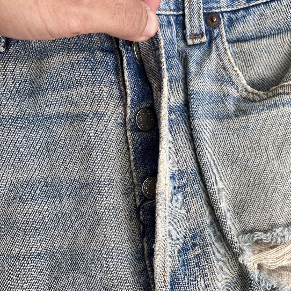 Levi's Thrashed! Vintage 90’s Levis 501 Distressed Jeans Size US 32 / EU 48 - 13 Thumbnail