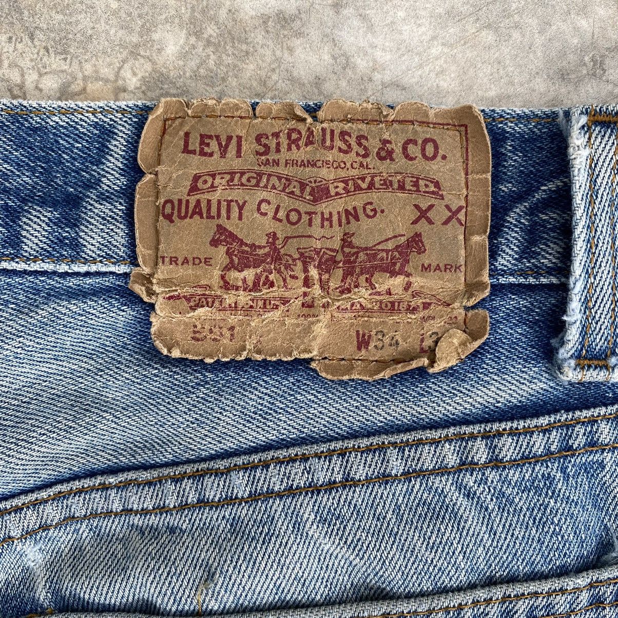 Levi's Thrashed! Vintage 90’s Levis 501 Distressed Jeans Size US 32 / EU 48 - 24 Thumbnail
