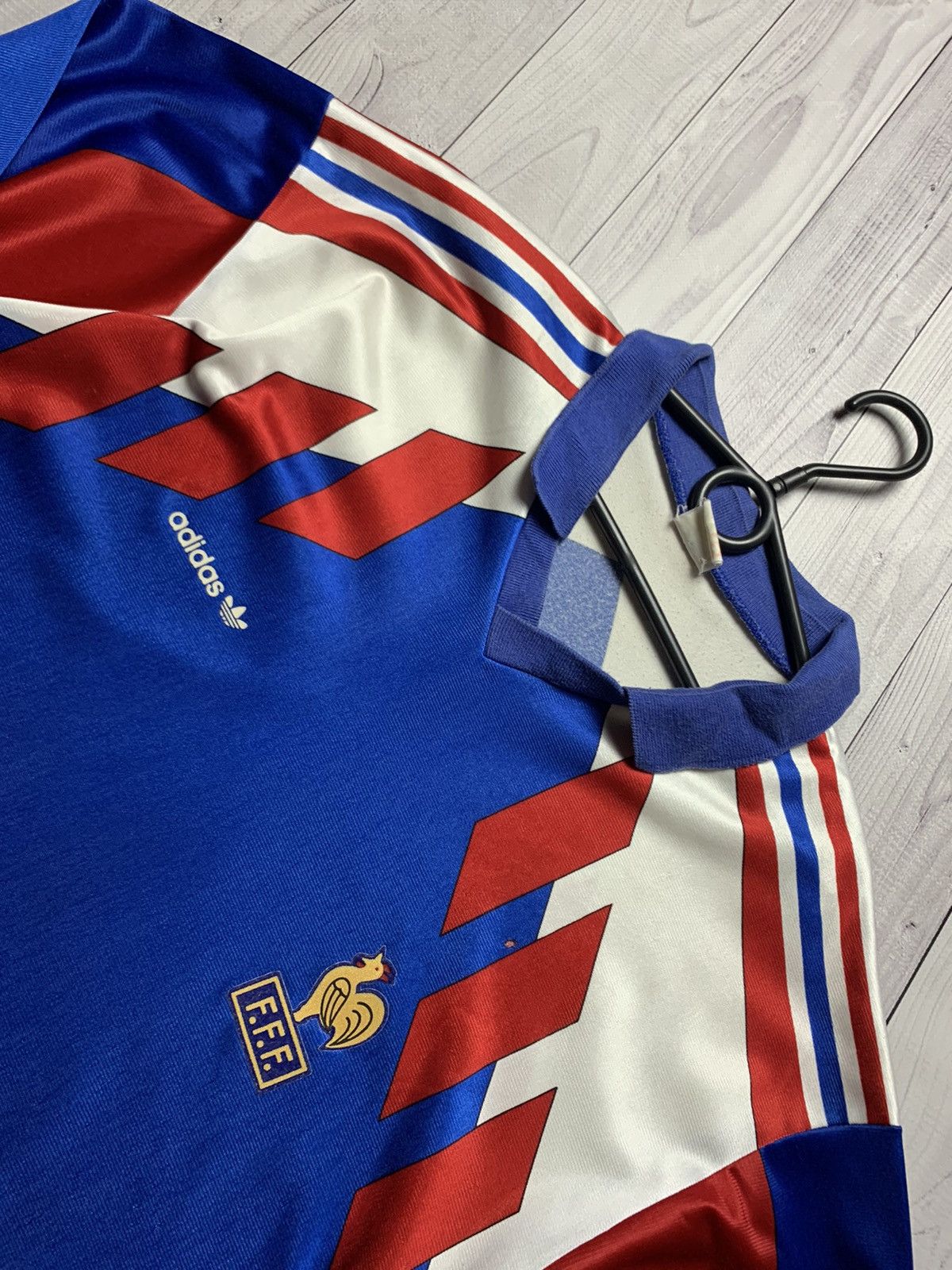 Adidas × Vintage Vintage Soccer jersey France 90 retro rare size L Size US L / EU 52-54 / 3 - 4 Thumbnail