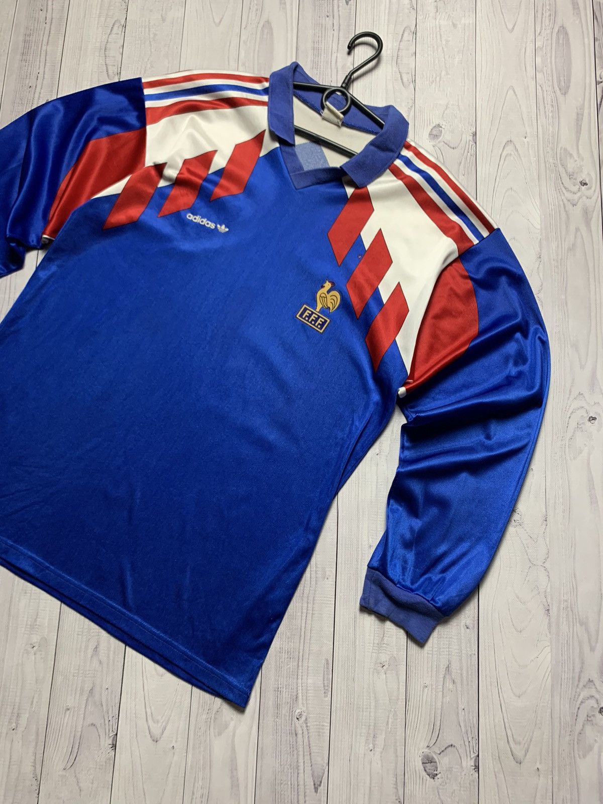 Adidas × Vintage Vintage Soccer jersey France 90 retro rare size L Size US L / EU 52-54 / 3 - 2 Thumbnail