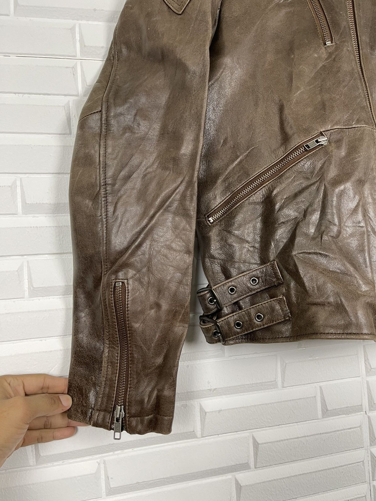 If Six Was Nine ❄️Japan Stunning Bikers Jacket Custom Culture Julius Style Size US M / EU 48-50 / 2 - 4 Thumbnail