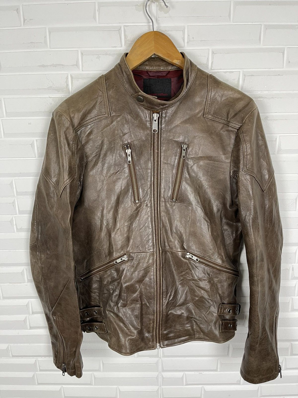 If Six Was Nine ❄️Japan Stunning Bikers Jacket Custom Culture Julius Style Size US M / EU 48-50 / 2 - 2 Thumbnail