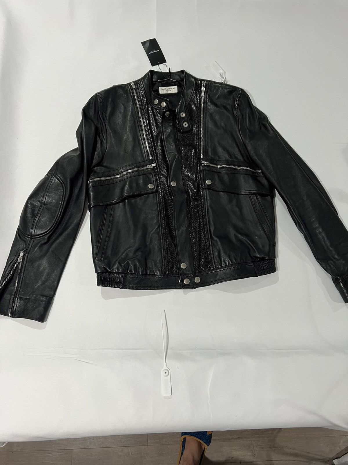 Saint Laurent Paris Saint Laurent Hedi Slimane leather jacket. 54/L. Size US L / EU 52-54 / 3 - 2 Thumbnail