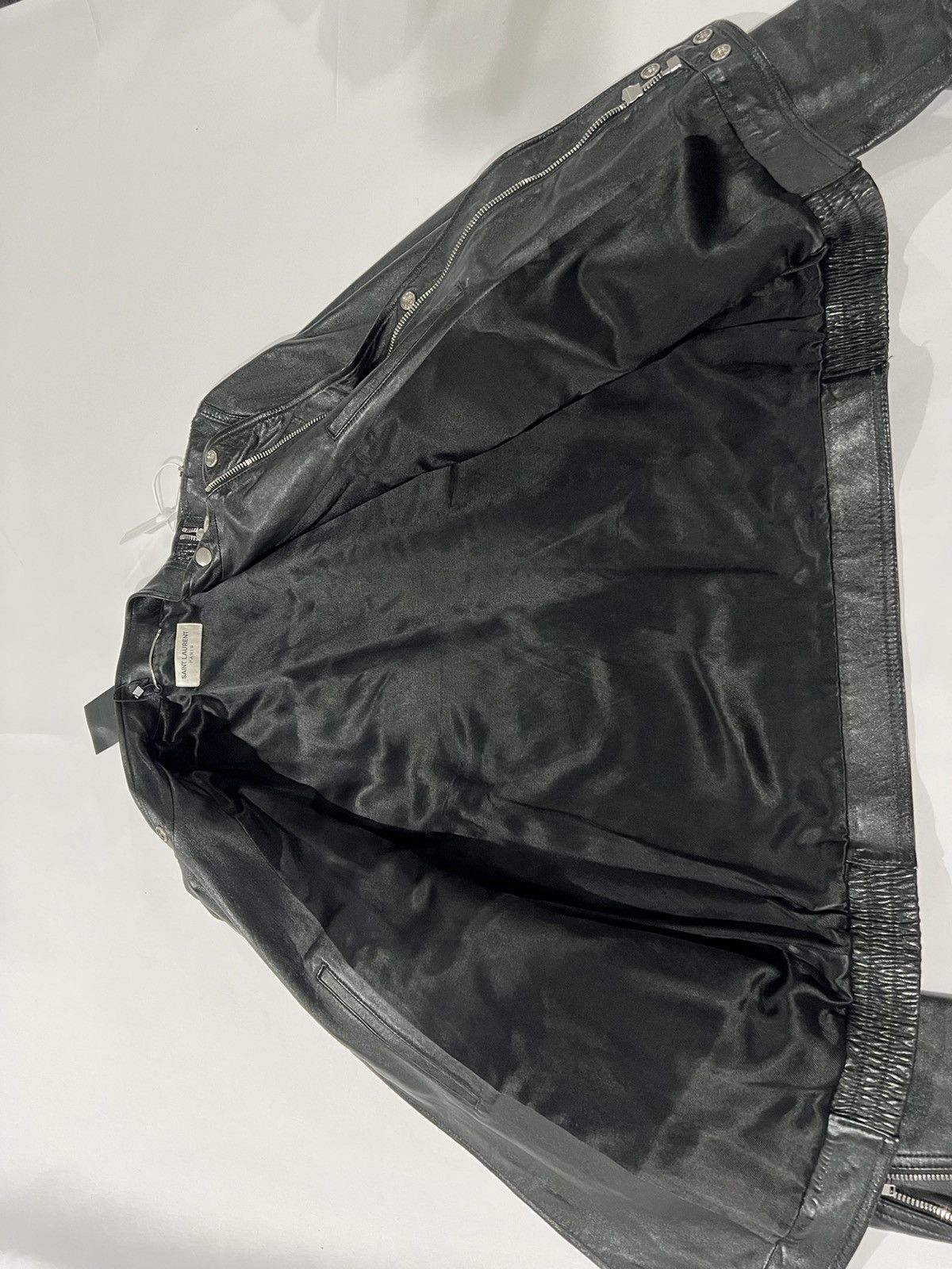 Saint Laurent Paris Saint Laurent Hedi Slimane leather jacket. 54/L. Size US L / EU 52-54 / 3 - 8 Thumbnail