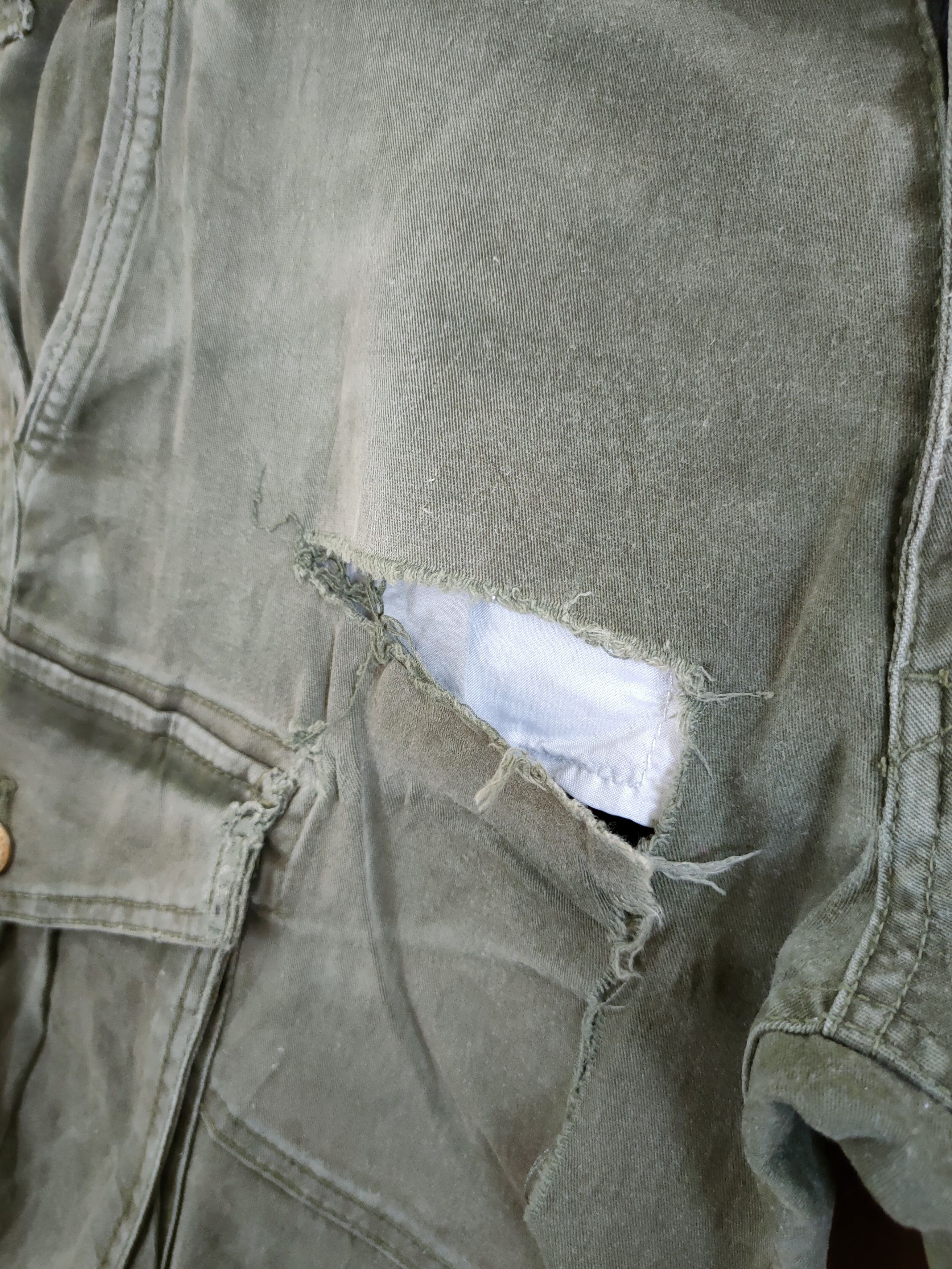 Japanese Brand DL Geride distressed faded multi pocket cargo pants #46-807 Size US 31 - 5 Thumbnail