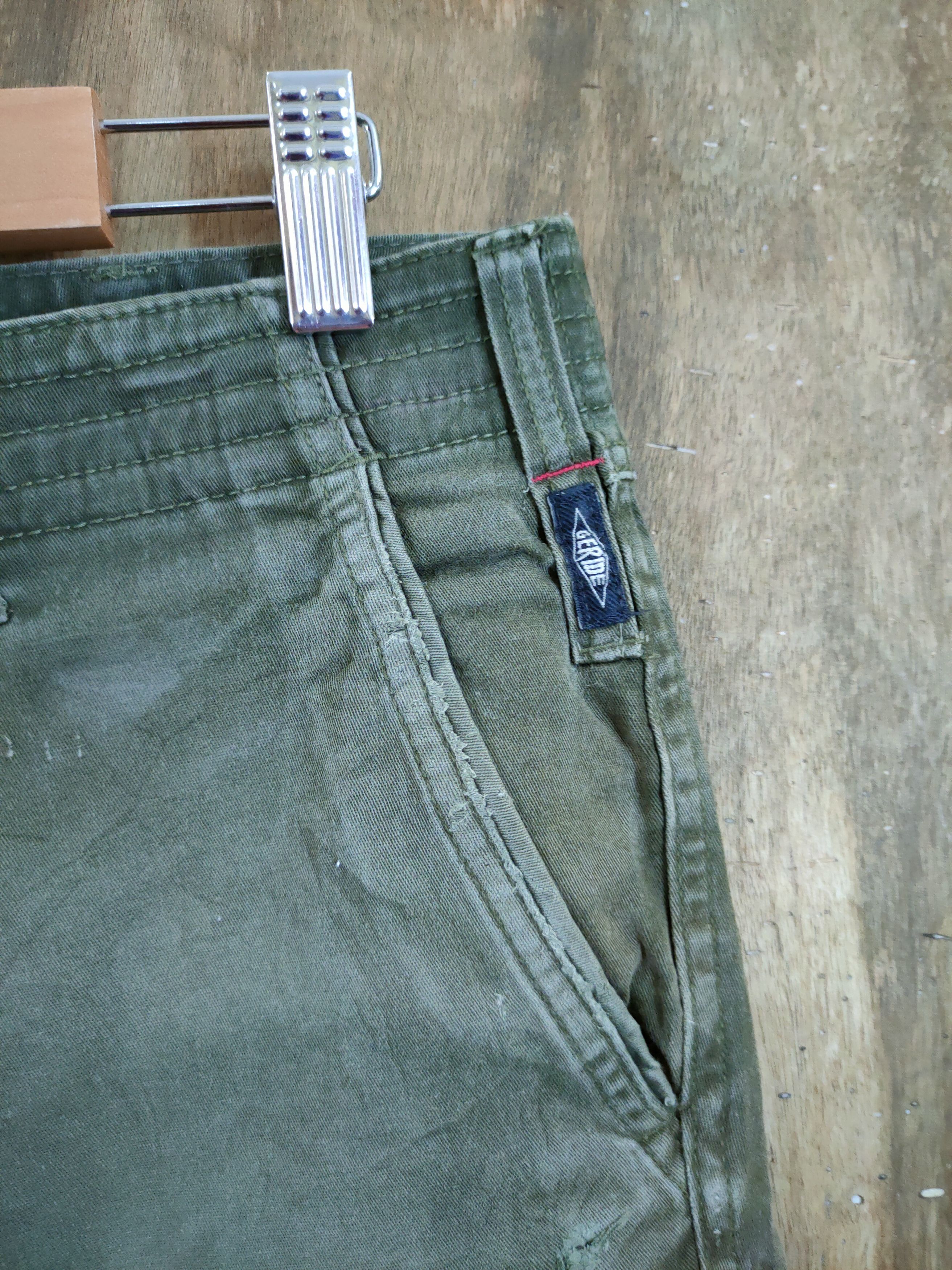 Japanese Brand DL Geride distressed faded multi pocket cargo pants #46-807 Size US 31 - 6 Thumbnail