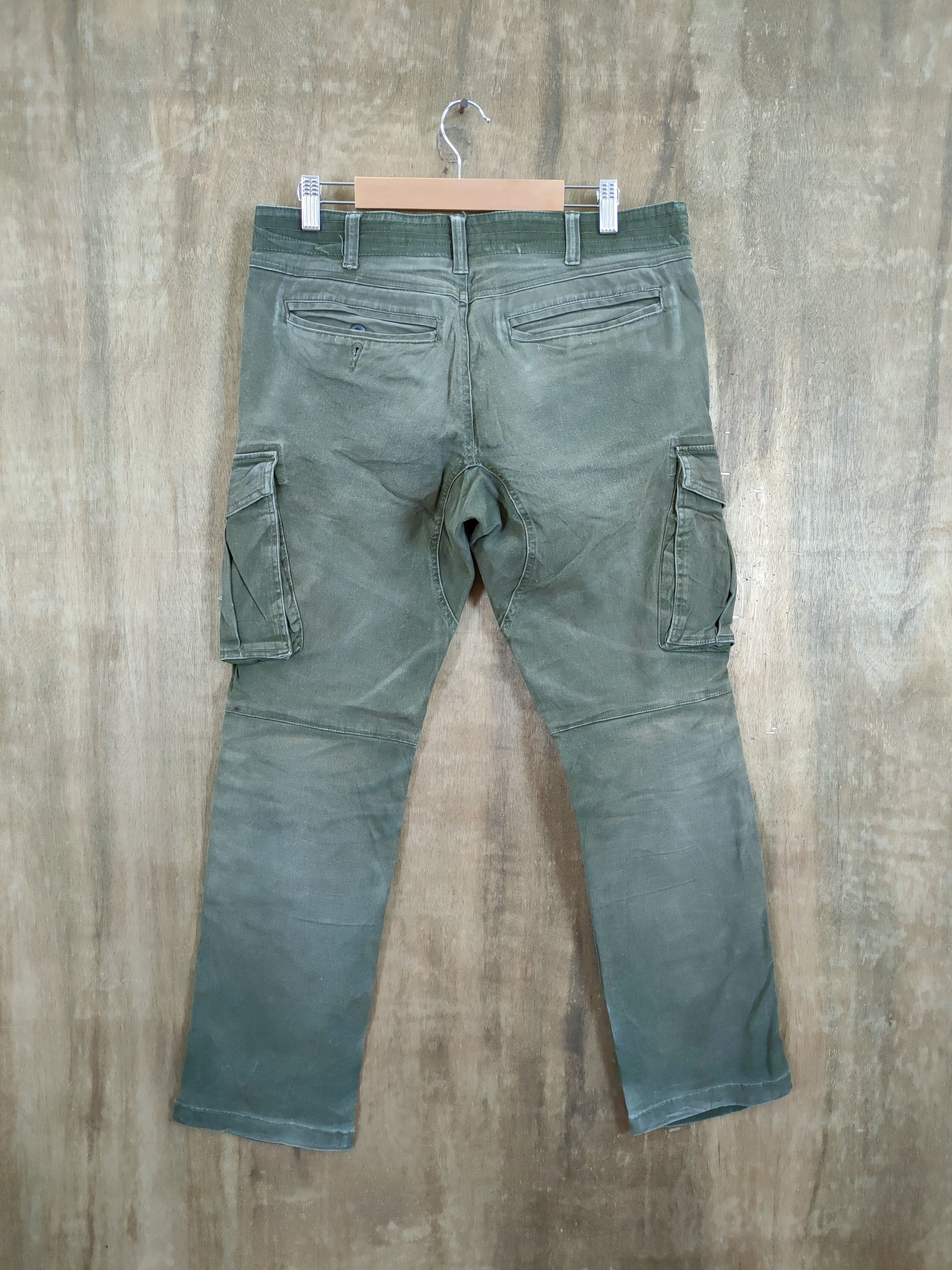 Japanese Brand DL Geride distressed faded multi pocket cargo pants #46-807 Size US 31 - 7 Thumbnail
