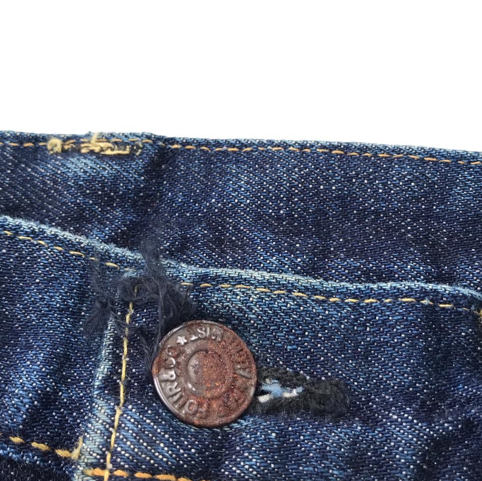 Vintage Vintage 90s Skull rusty wash denim jeans gripper zipper zip Size US 28 / EU 44 - 4 Thumbnail