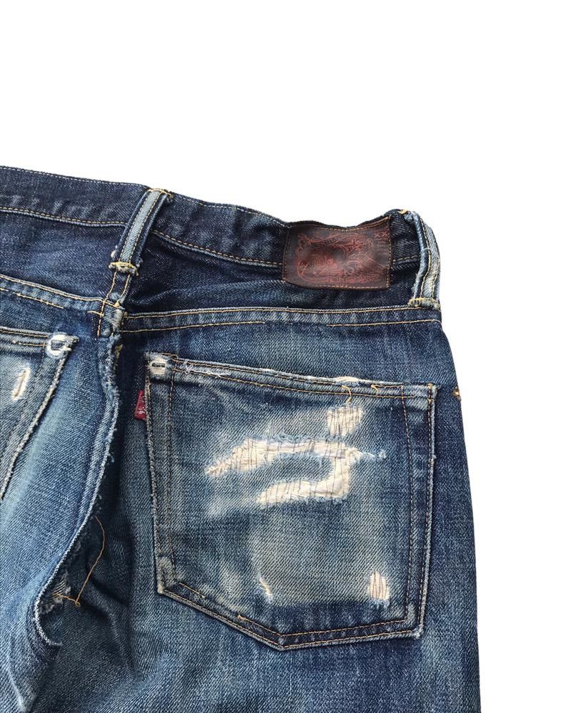 Vintage Vintage 90s Skull rusty wash denim jeans gripper zipper zip Size US 28 / EU 44 - 6 Thumbnail