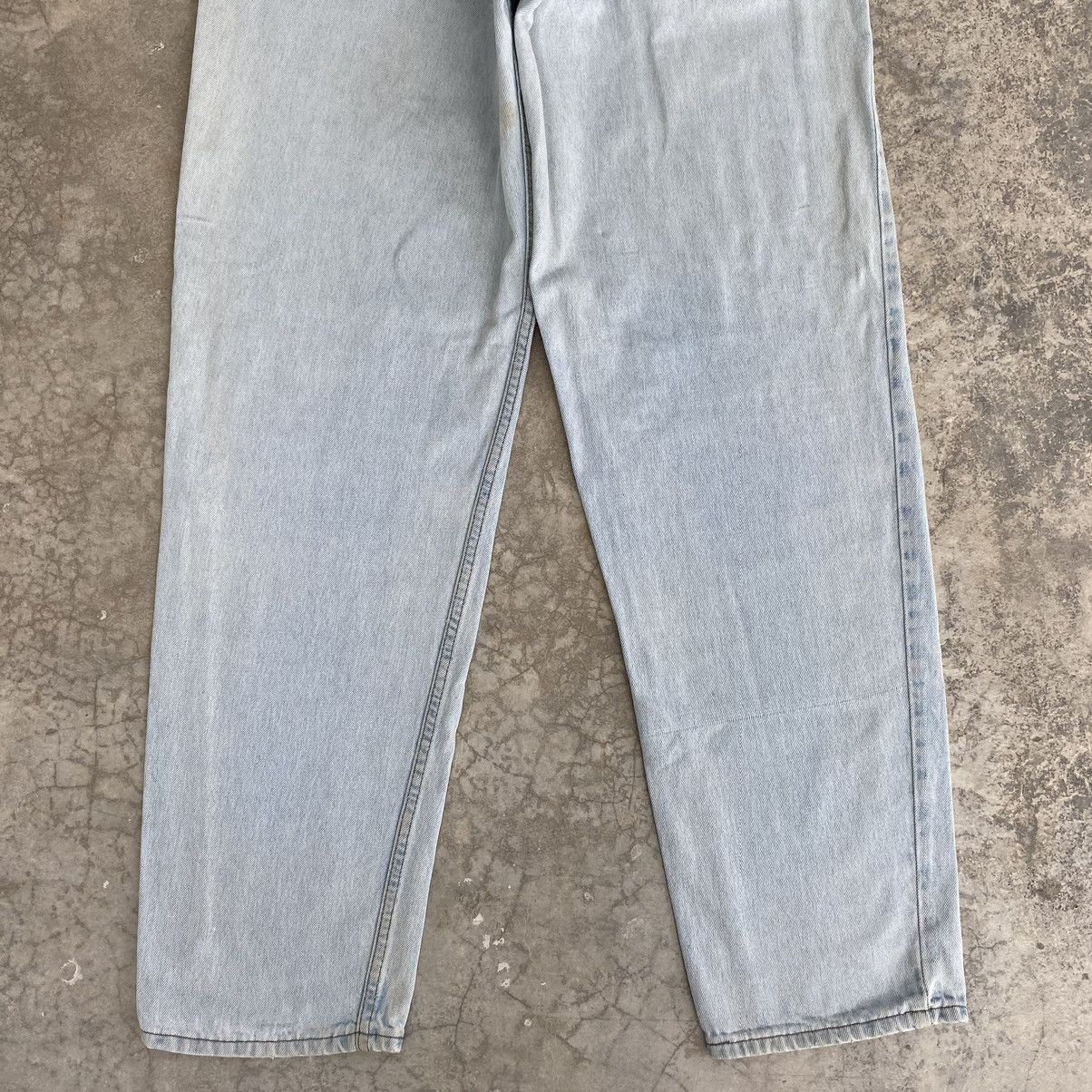 Levi's VTG 1996 Levis Silvertab Light Blue Loose Dirty Denim Jeans Size US 34 / EU 50 - 14 Thumbnail