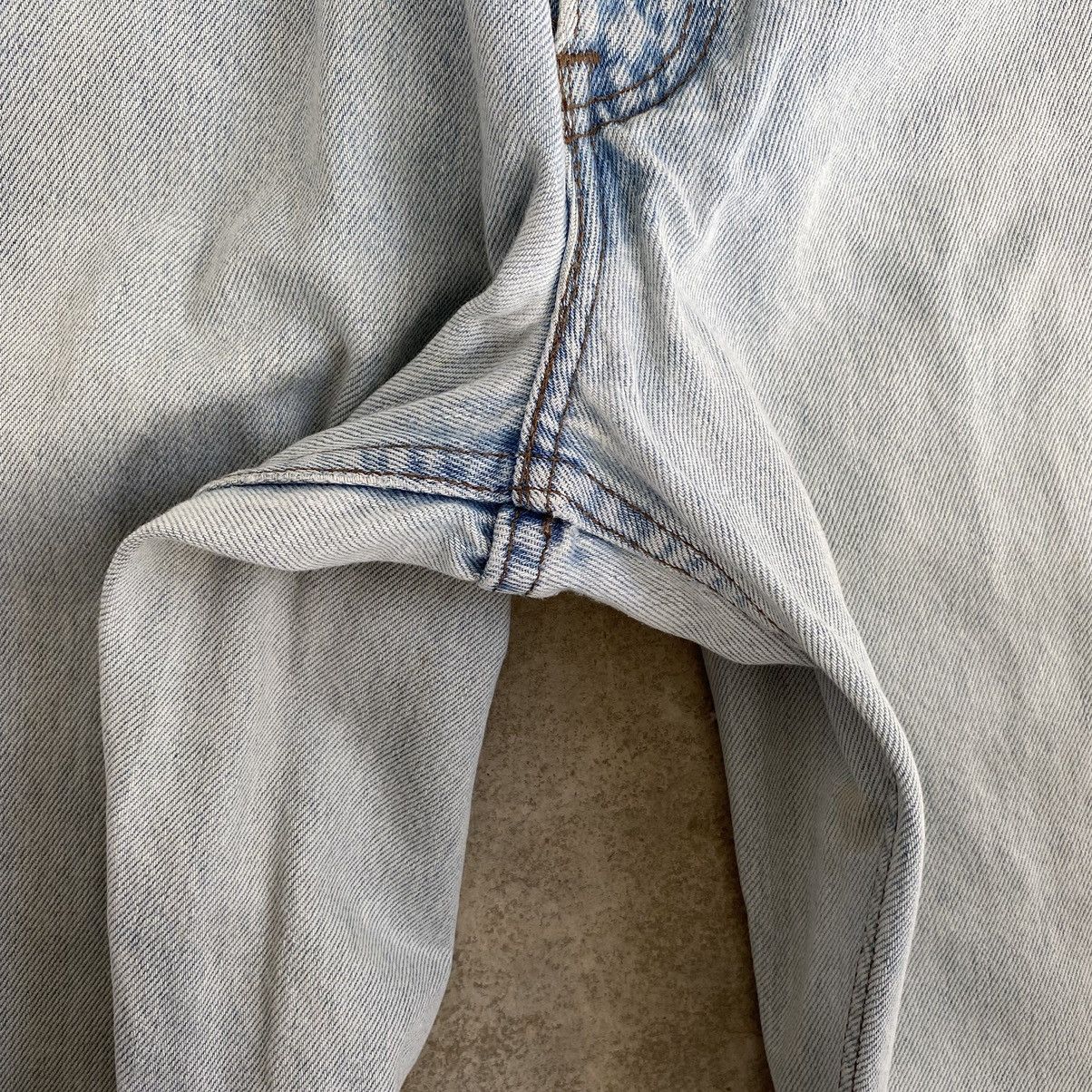 Levi's VTG 1996 Levis Silvertab Light Blue Loose Dirty Denim Jeans Size US 34 / EU 50 - 11 Thumbnail