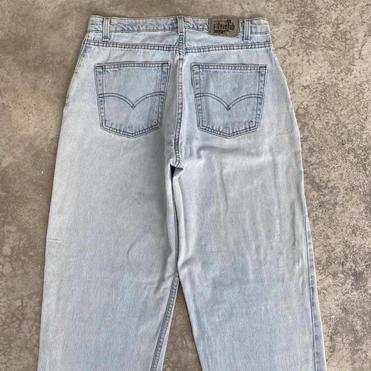 Levi's VTG 1996 Levis Silvertab Light Blue Loose Dirty Denim Jeans Size US 34 / EU 50 - 13 Thumbnail