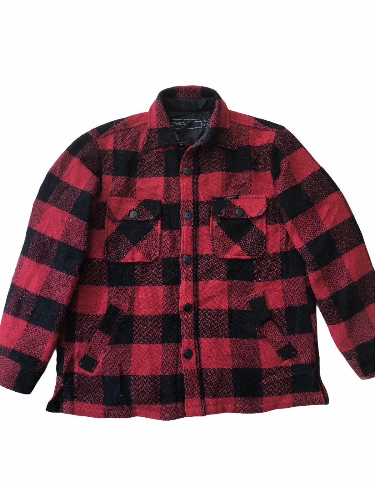 Chevignon × Flannel × Vintage RED WESTERN Jacket CHEVIGNON Tartan Flannel 90’s Size US M / EU 48-50 / 2 - 2 Thumbnail