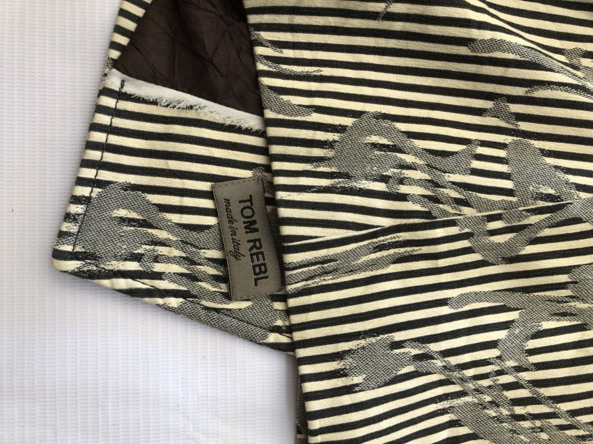 Tom Rebl The Italian Iconic Tom Rebl Blazer Stripes Size 38S - 3 Thumbnail