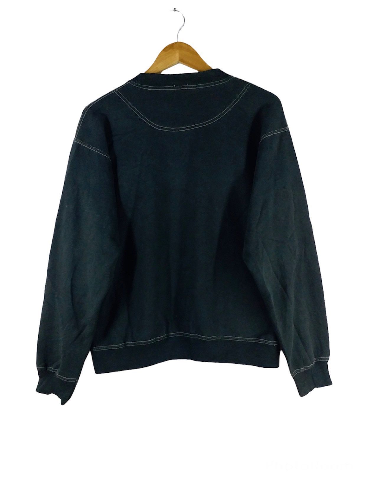Calvin Klein × Vintage Vintage CALVIN KLEIN BIG Spellout Sweatshirt Size US M / EU 48-50 / 2 - 2 Thumbnail