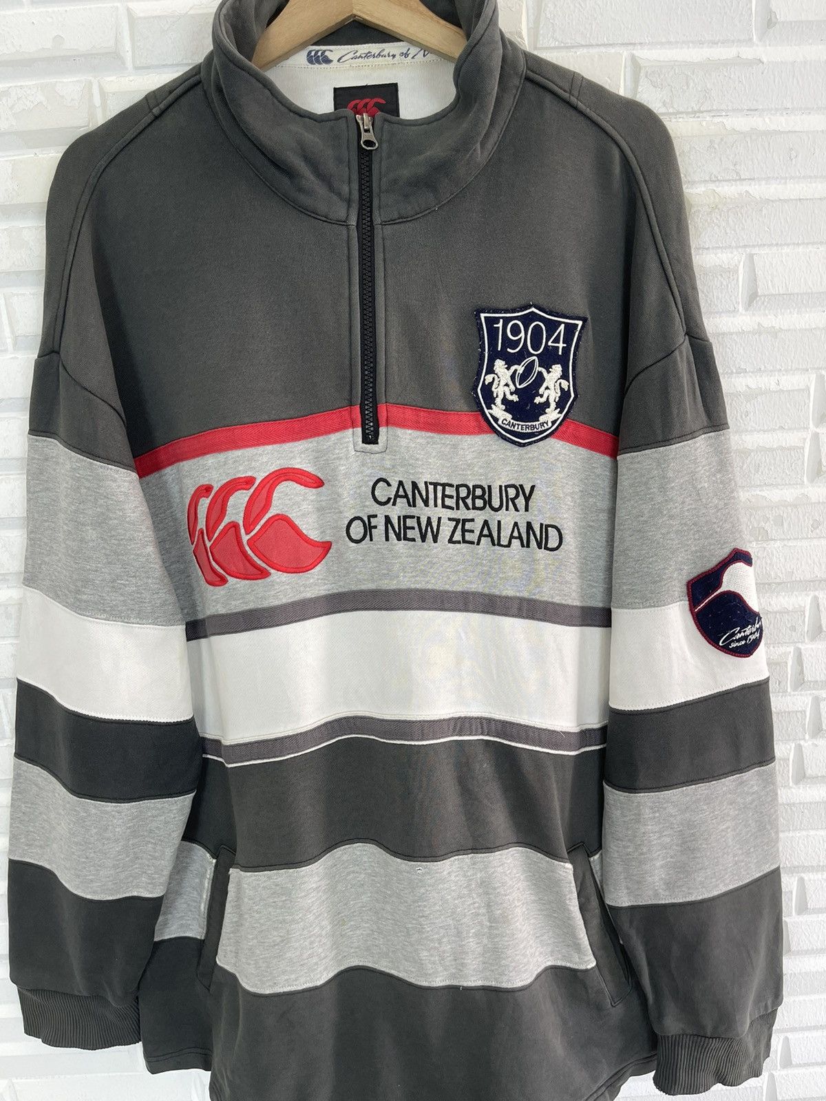 Canterbury of New Zealand 1990 Canterbury of NZ Stripes Sweatshirt Size US XL / EU 56 / 4 - 2 Thumbnail