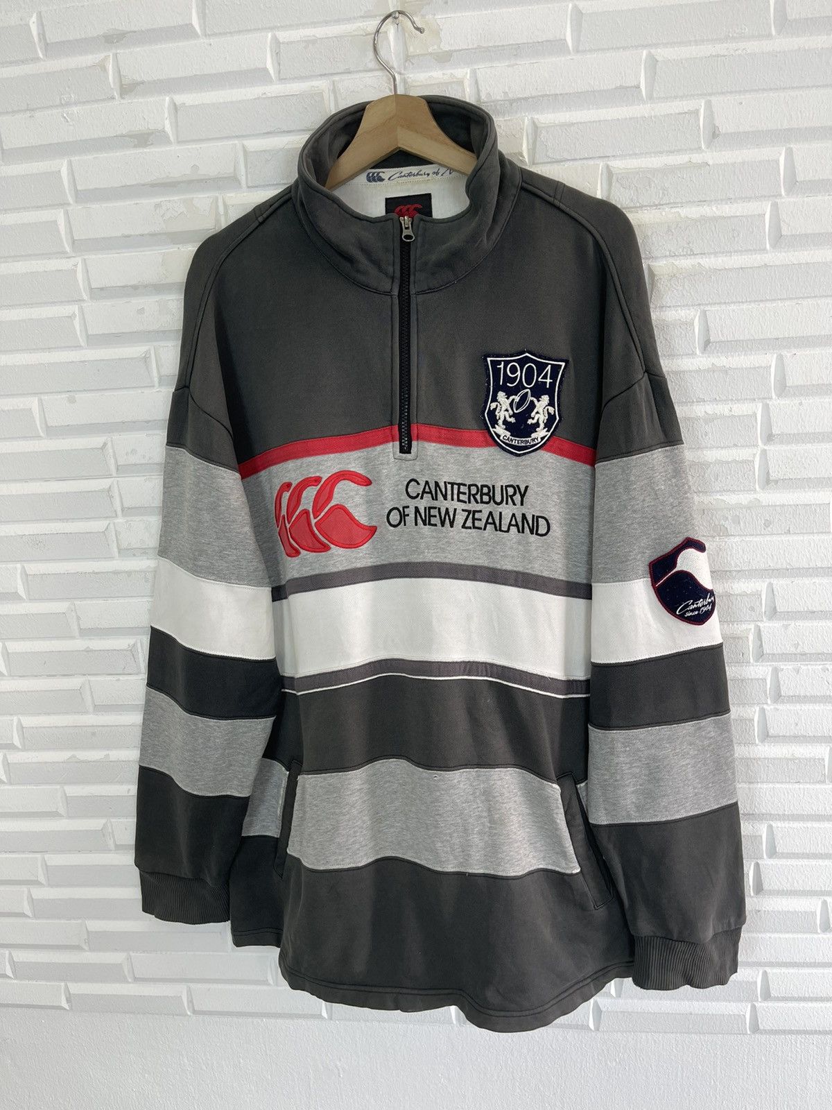 Canterbury of New Zealand 1990 Canterbury of NZ Stripes Sweatshirt Size US XL / EU 56 / 4 - 6 Thumbnail