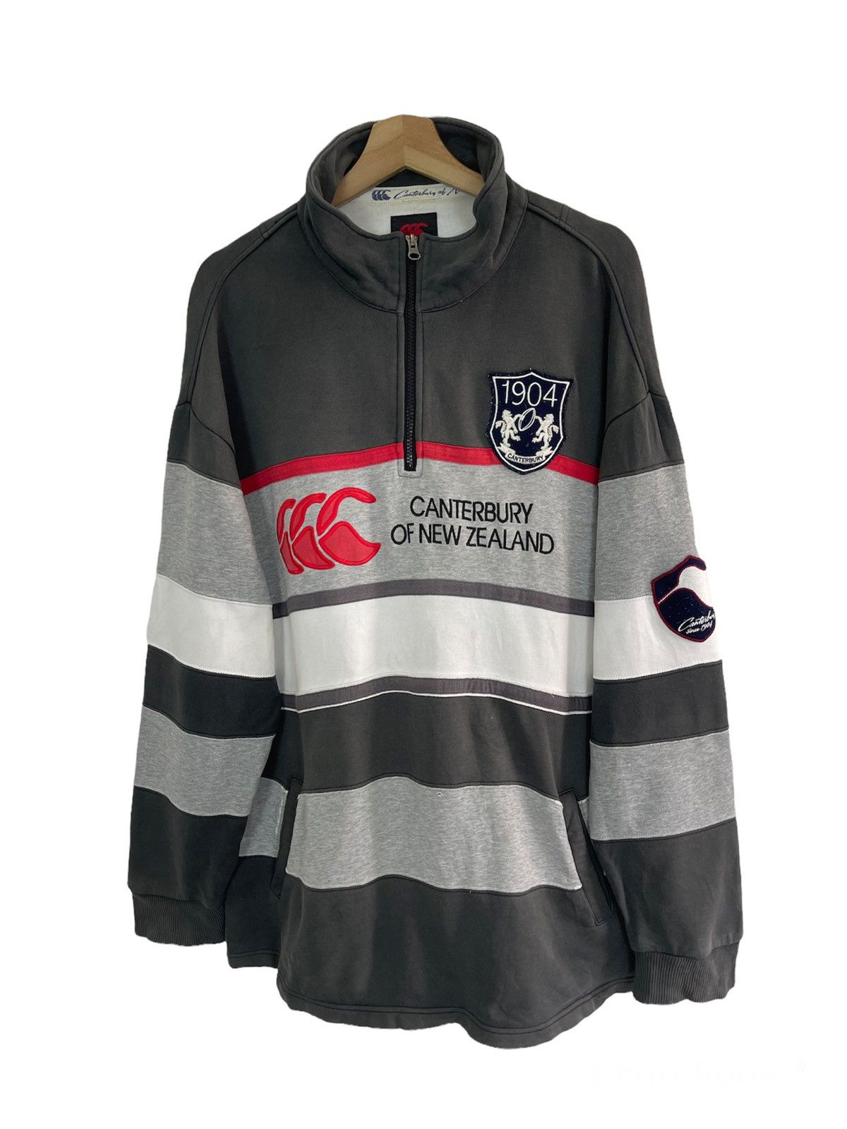 Canterbury of New Zealand 1990 Canterbury of NZ Stripes Sweatshirt Size US XL / EU 56 / 4 - 1 Thumbnail