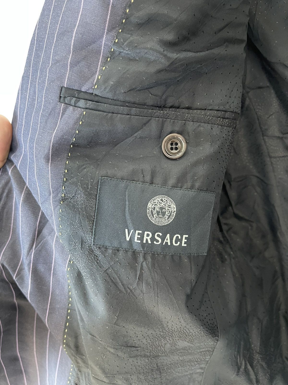 Versace Luxury 90’s VERSACE Stripes Casual Jacket Size US M / EU 48-50 / 2 - 6 Thumbnail