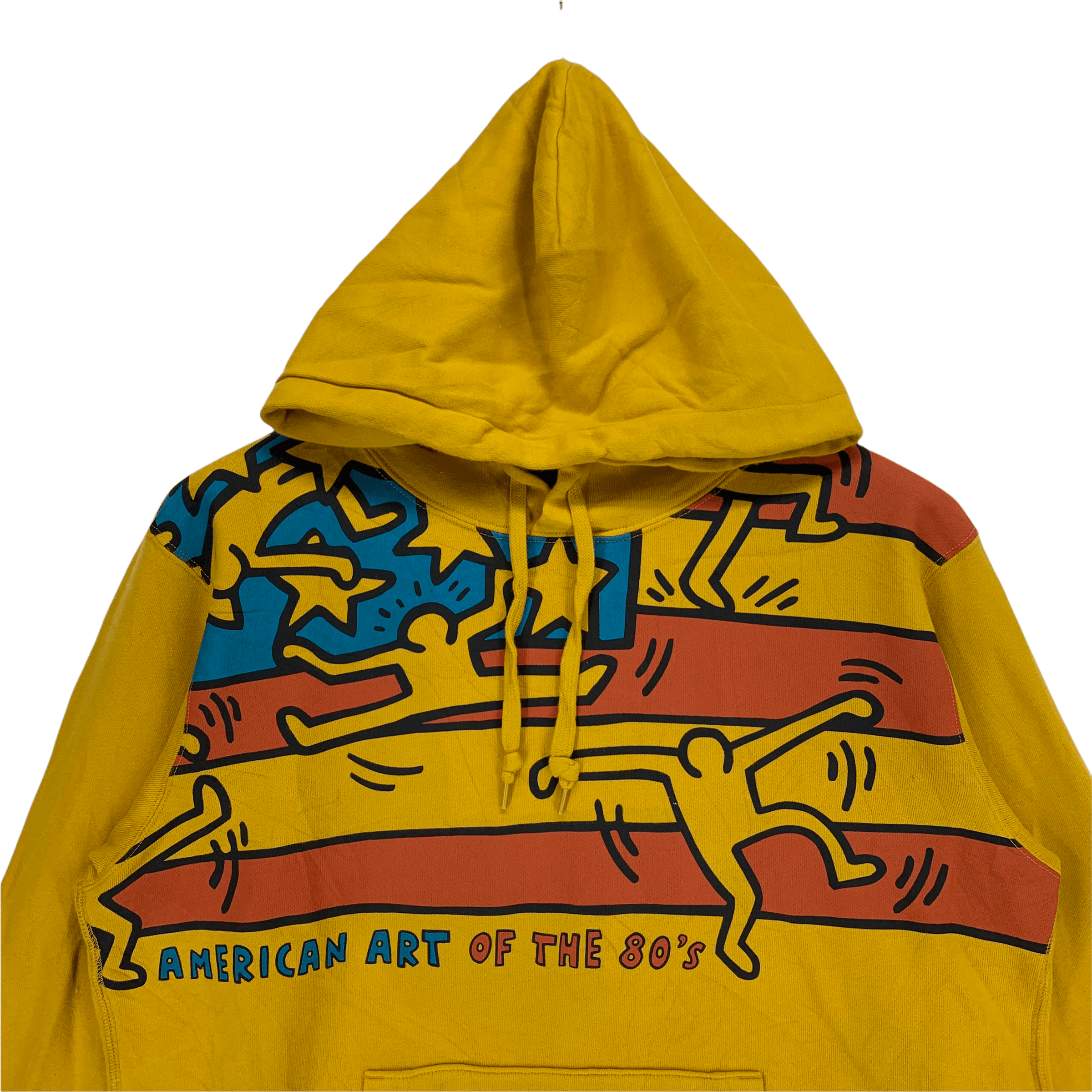 Keith Haring Keith Haring American Art of the 80' Yellow Hoodie #3441-122 Size US M / EU 48-50 / 2 - 2 Thumbnail