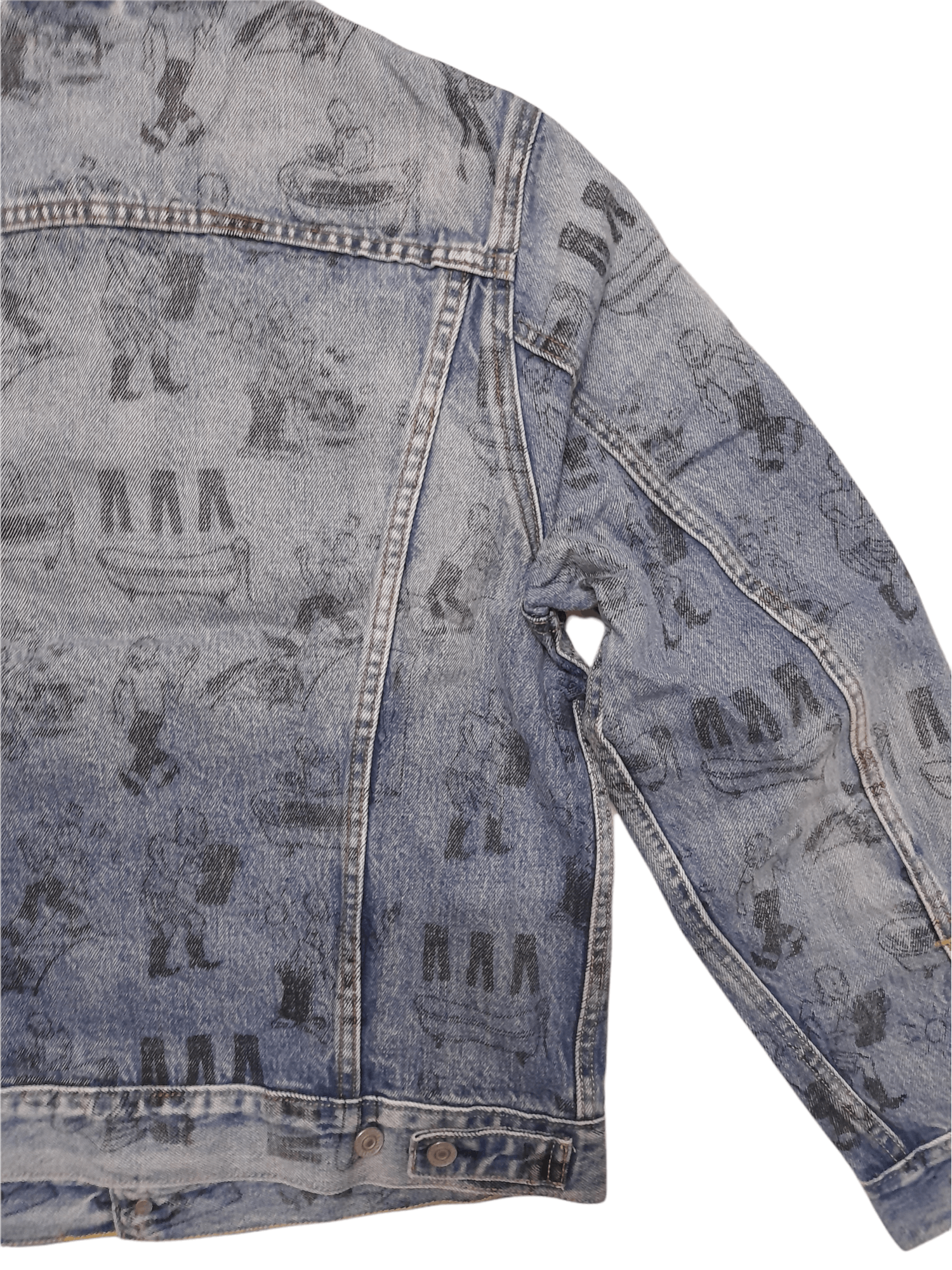 Levi's Levis R Distressed Trucker Denim (D772) Size US S / EU 44-46 / 1 - 8 Thumbnail