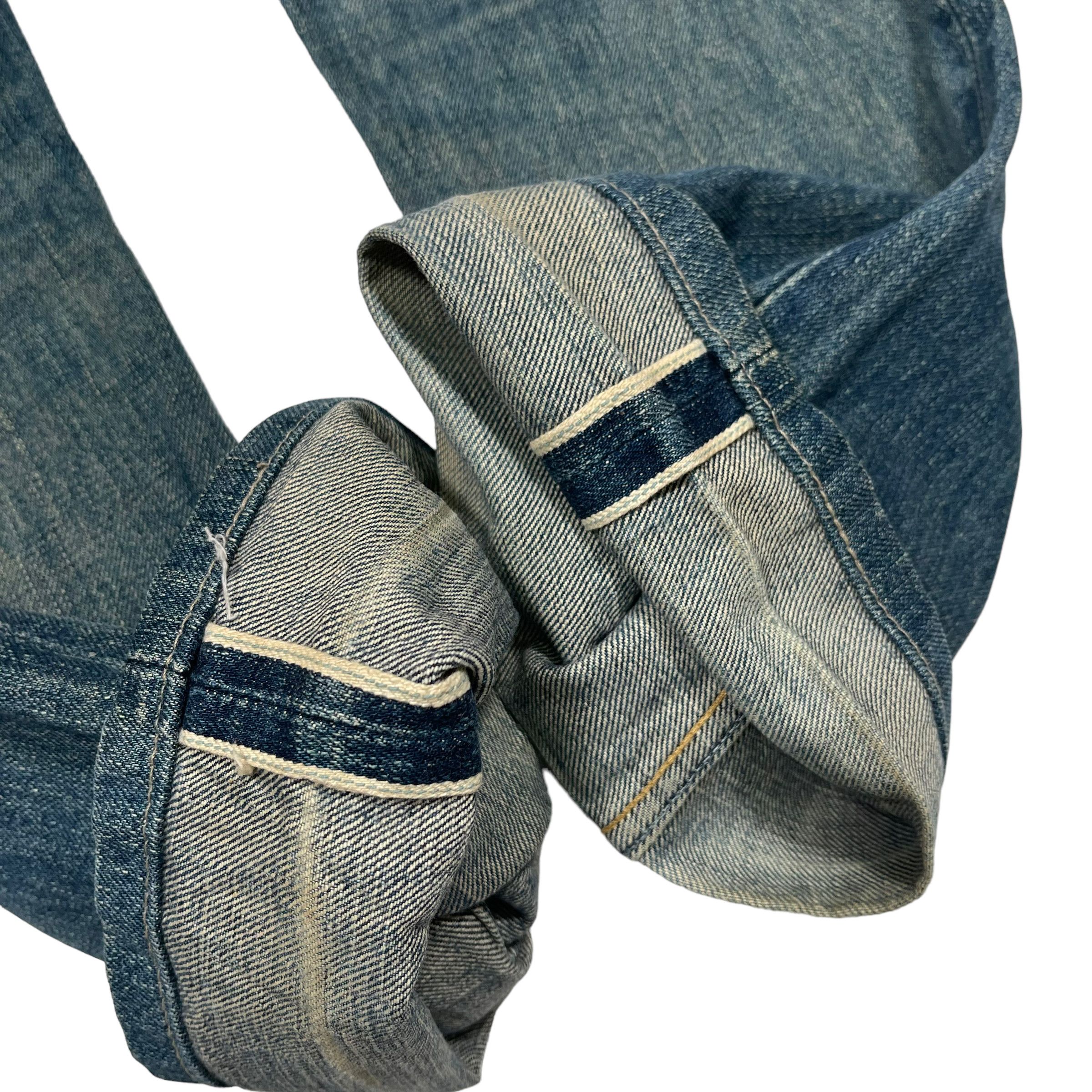 Polo Ralph Lauren × RRL Ralph Lauren × Ralph Lauren RRL Selvedge Redline Washed Vintage 1980 Denim Jeans Size US 30 / EU 46 - 10 Thumbnail