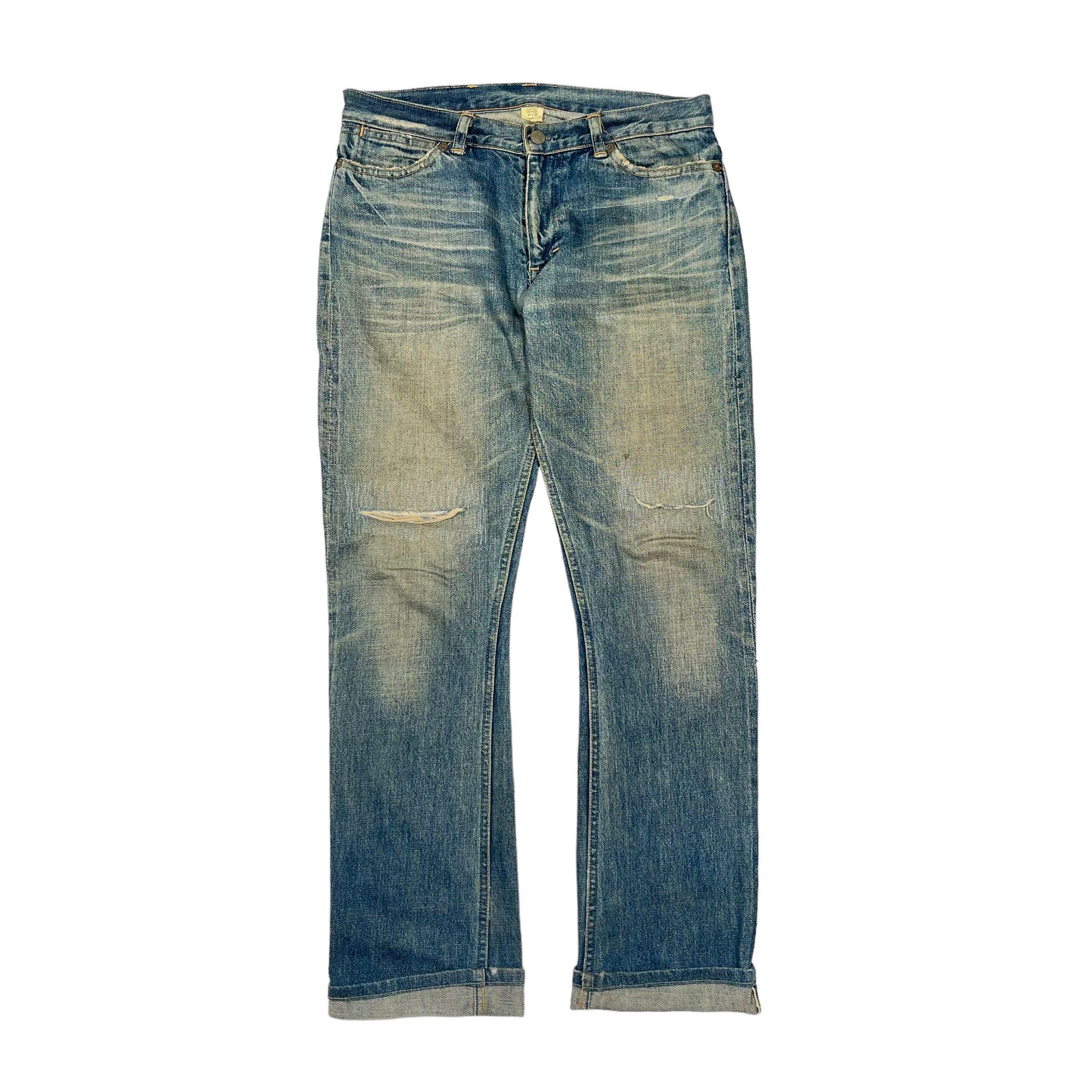 Polo Ralph Lauren × RRL Ralph Lauren × Ralph Lauren RRL Selvedge Redline Washed Vintage 1980 Denim Jeans Size US 30 / EU 46 - 1 Thumbnail