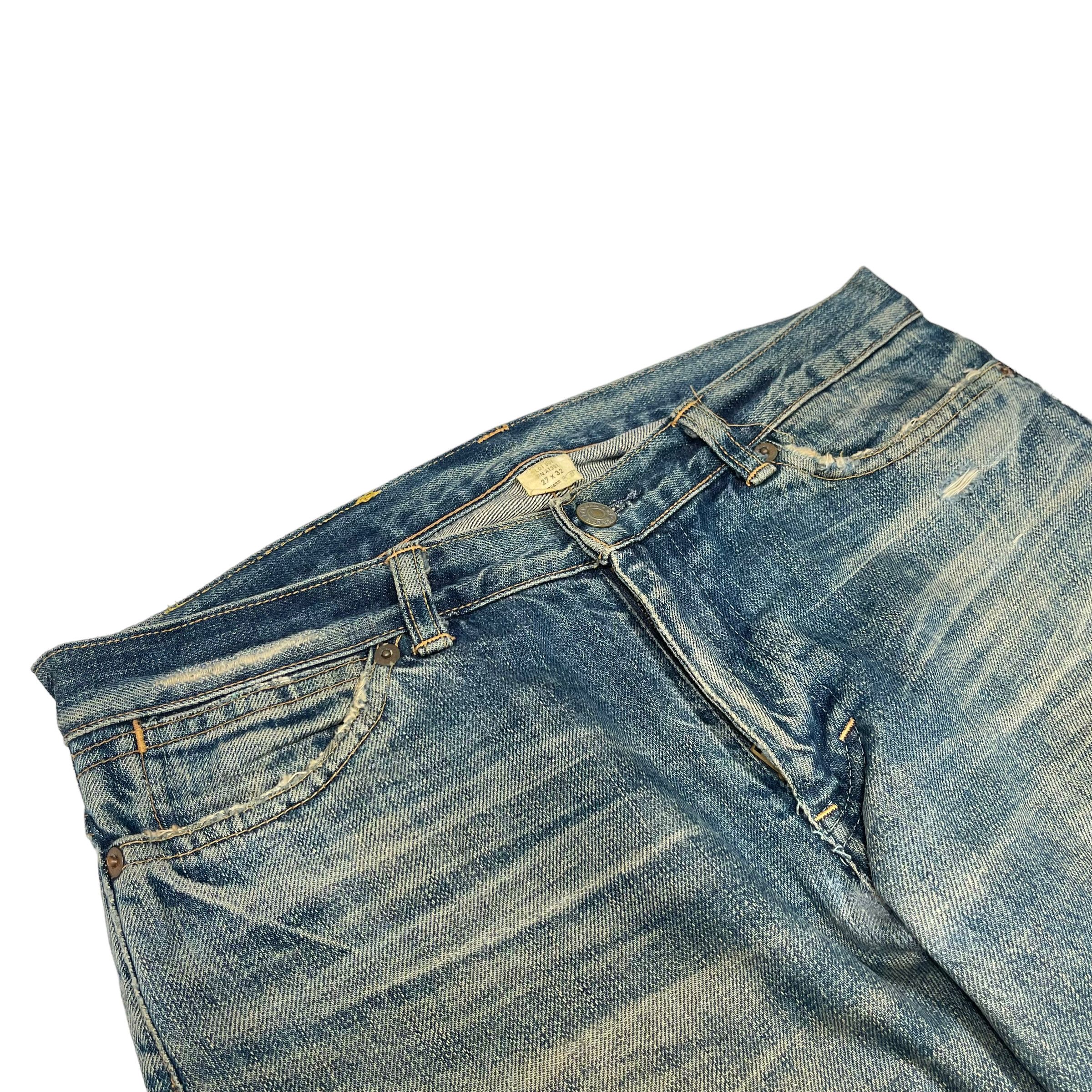 Polo Ralph Lauren × RRL Ralph Lauren × Ralph Lauren RRL Selvedge Redline Washed Vintage 1980 Denim Jeans Size US 30 / EU 46 - 4 Thumbnail