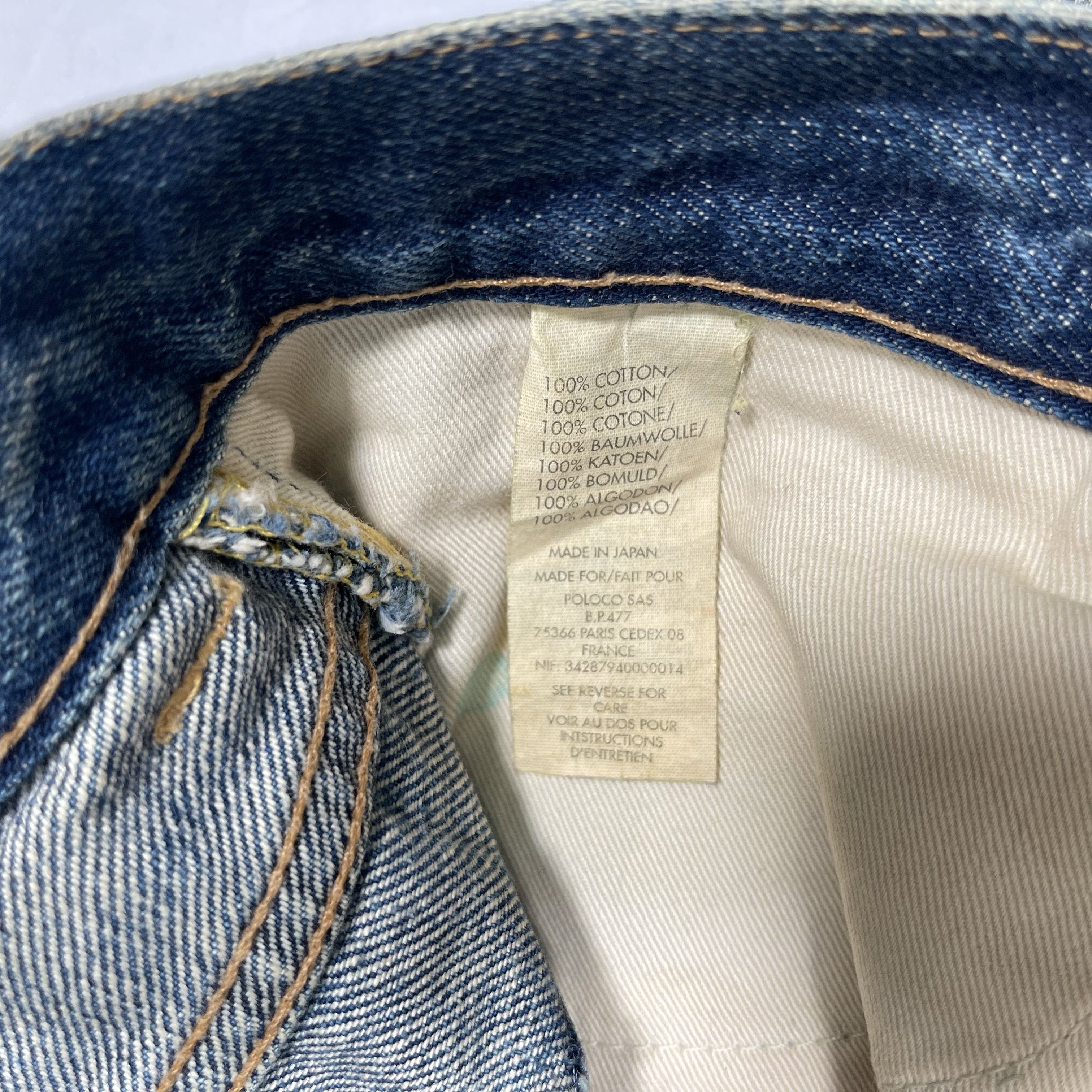 Polo Ralph Lauren × RRL Ralph Lauren × Ralph Lauren RRL Selvedge Redline Washed Vintage 1980 Denim Jeans Size US 30 / EU 46 - 14 Thumbnail