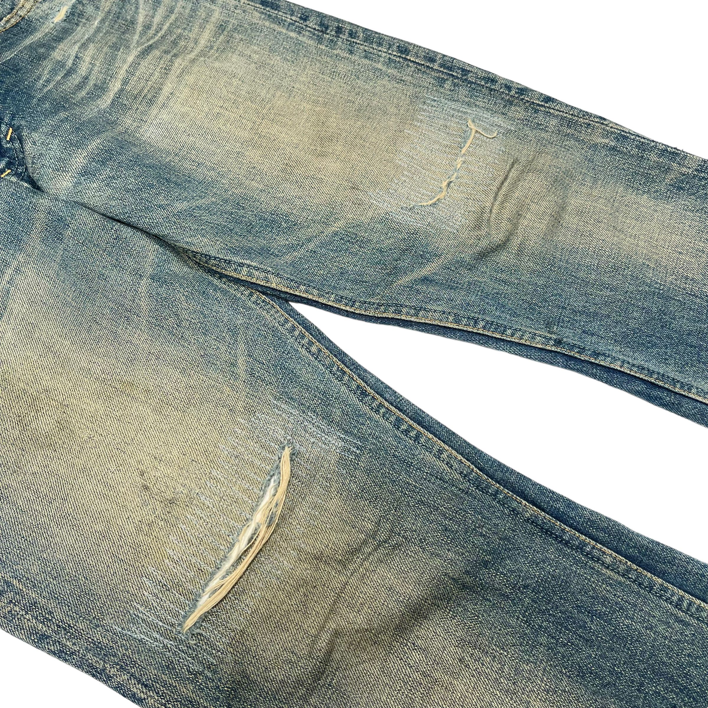 Polo Ralph Lauren × RRL Ralph Lauren × Ralph Lauren RRL Selvedge Redline Washed Vintage 1980 Denim Jeans Size US 30 / EU 46 - 5 Thumbnail