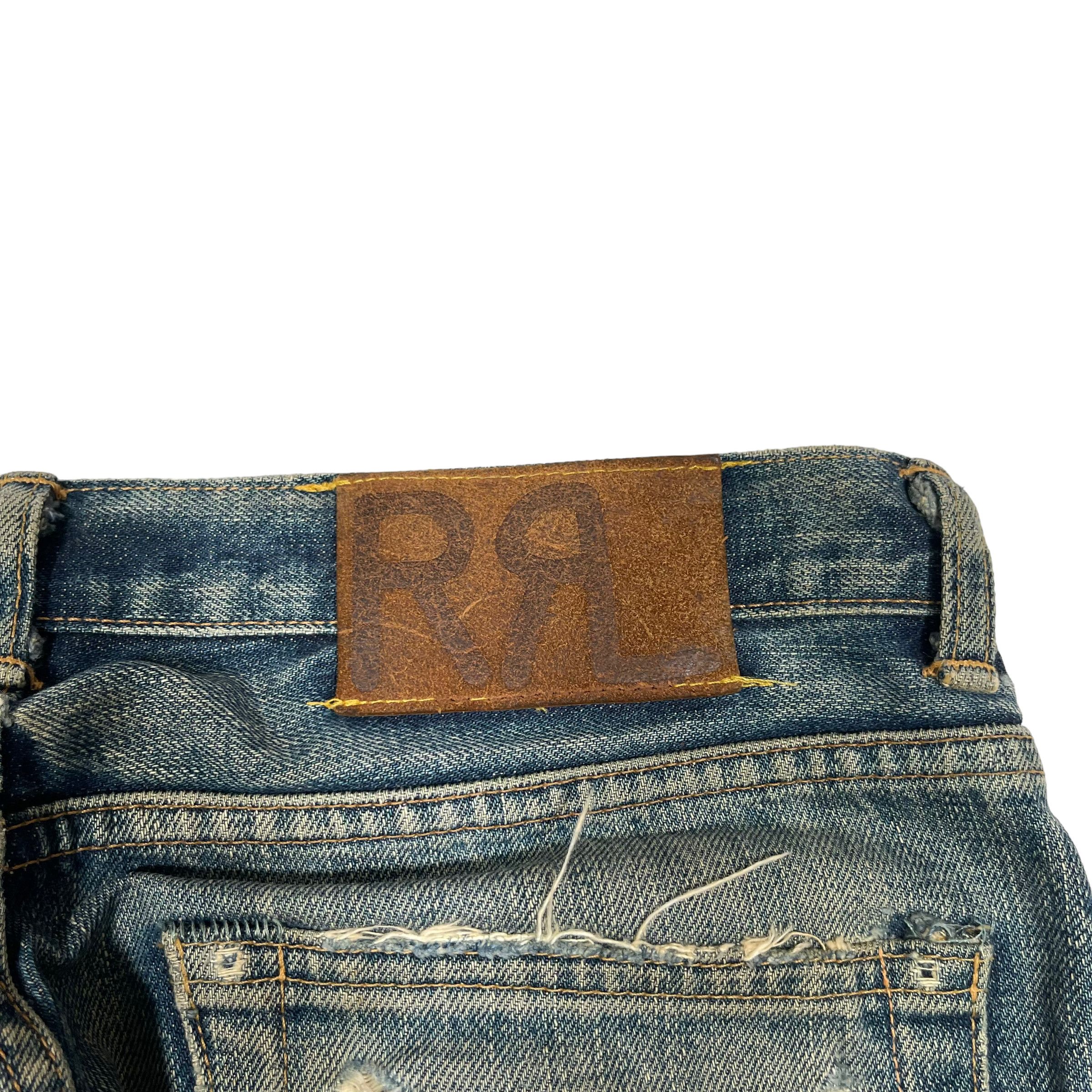 Polo Ralph Lauren × RRL Ralph Lauren × Ralph Lauren RRL Selvedge Redline Washed Vintage 1980 Denim Jeans Size US 30 / EU 46 - 9 Thumbnail