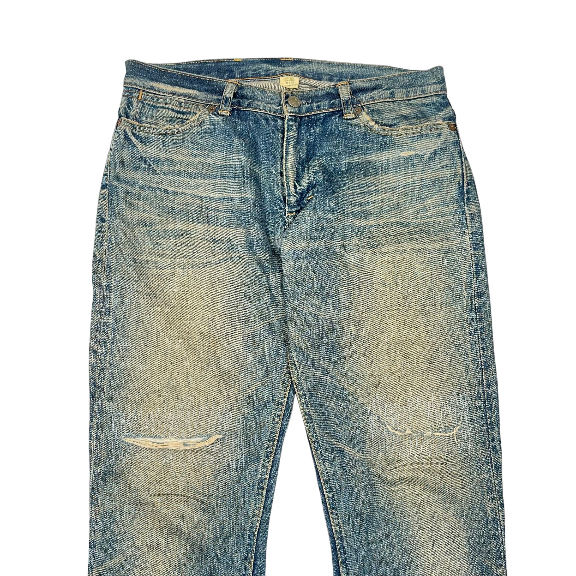 Polo Ralph Lauren × RRL Ralph Lauren × Ralph Lauren RRL Selvedge Redline Washed Vintage 1980 Denim Jeans Size US 30 / EU 46 - 3 Thumbnail