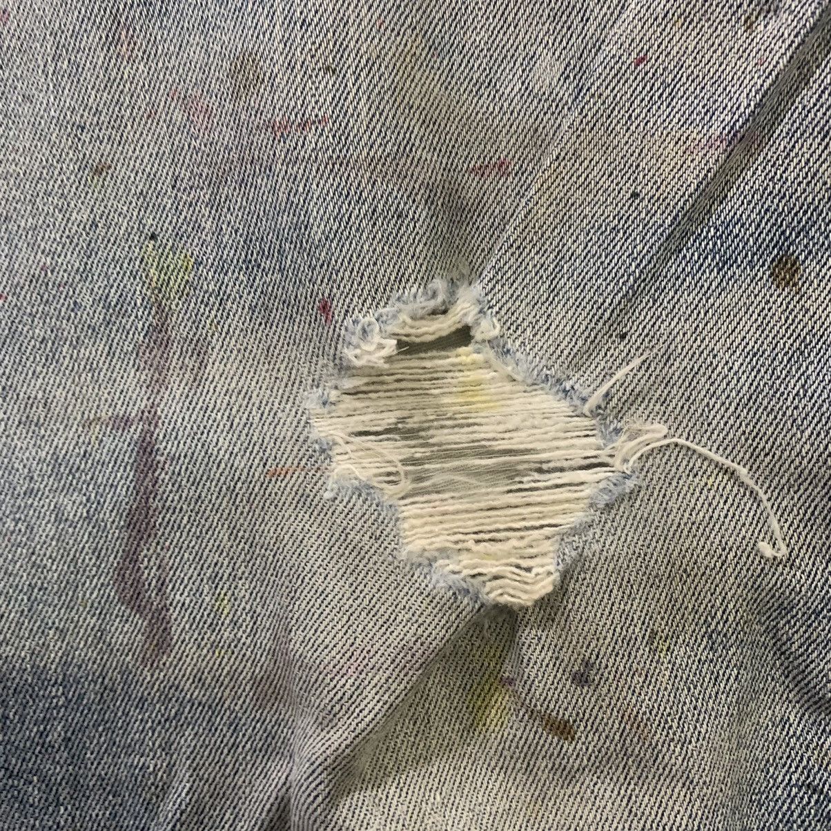 Edwin × Japanese Brand EDWIN 403 Vintage 90s Paint Splatter Distressed Denim Jeans Size US 31 - 10 Thumbnail