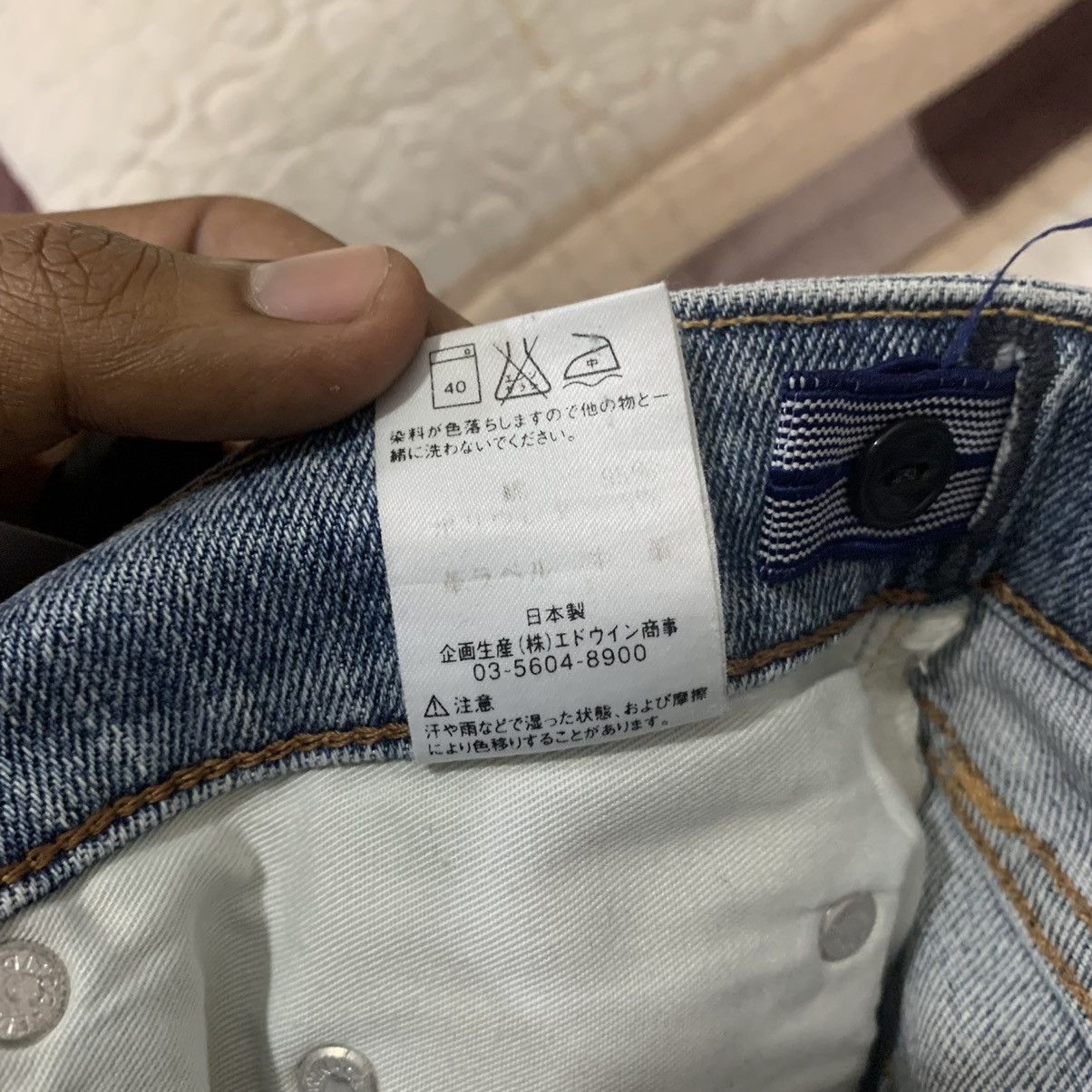 Edwin × Japanese Brand EDWIN 403 Vintage 90s Paint Splatter Distressed Denim Jeans Size US 31 - 24 Thumbnail