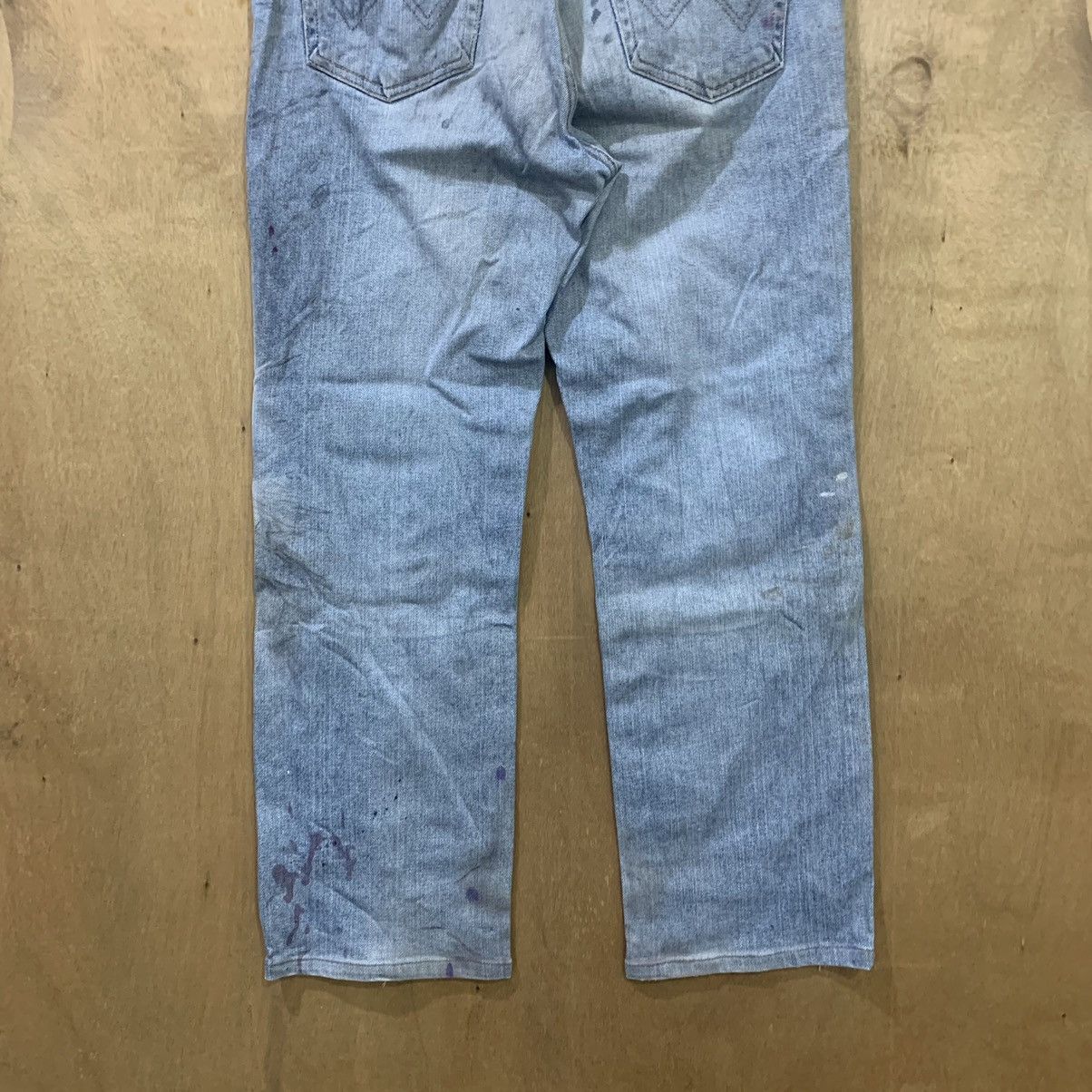 Edwin × Japanese Brand EDWIN 403 Vintage 90s Paint Splatter Distressed Denim Jeans Size US 31 - 13 Thumbnail