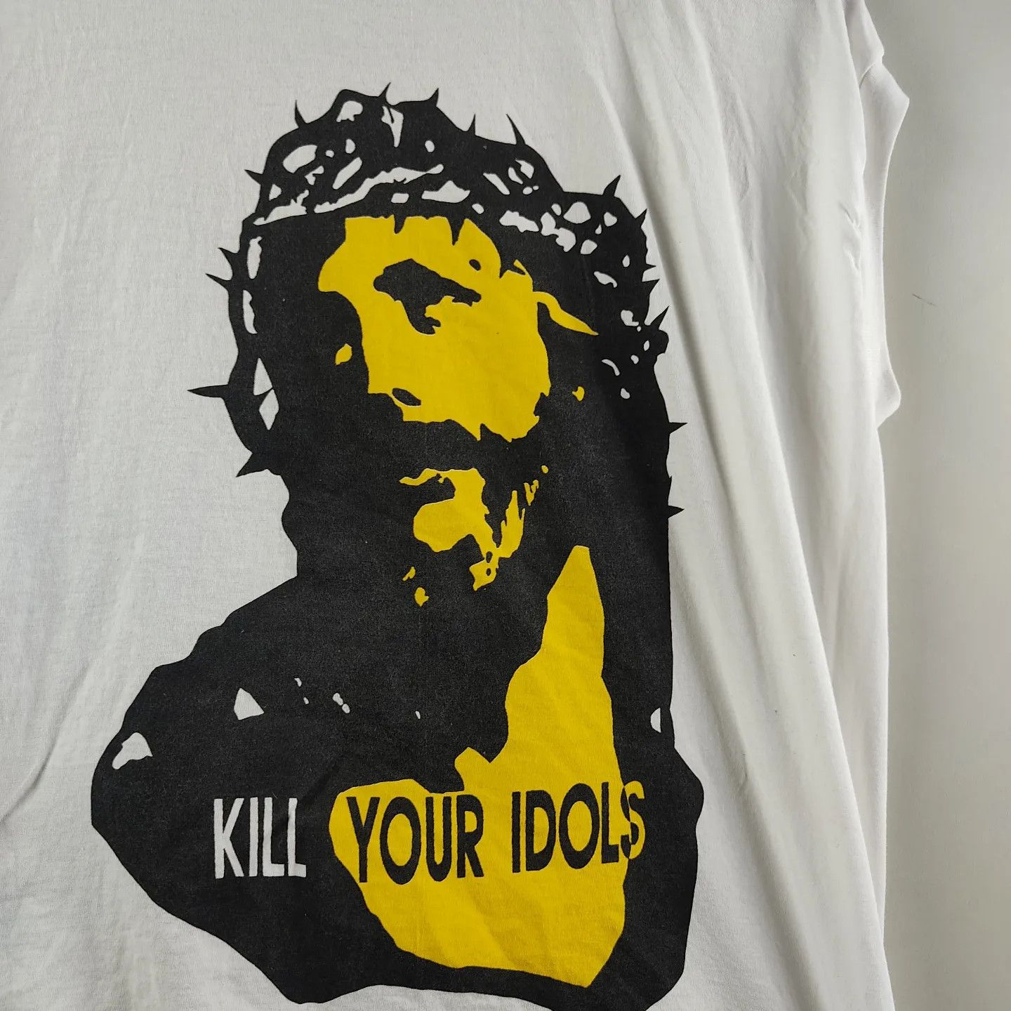 Band Tees × Guns N' Roses × Vintage 90s Kill Your Idols sleeveless Jesus Christ Size US L / EU 52-54 / 3 - 2 Thumbnail