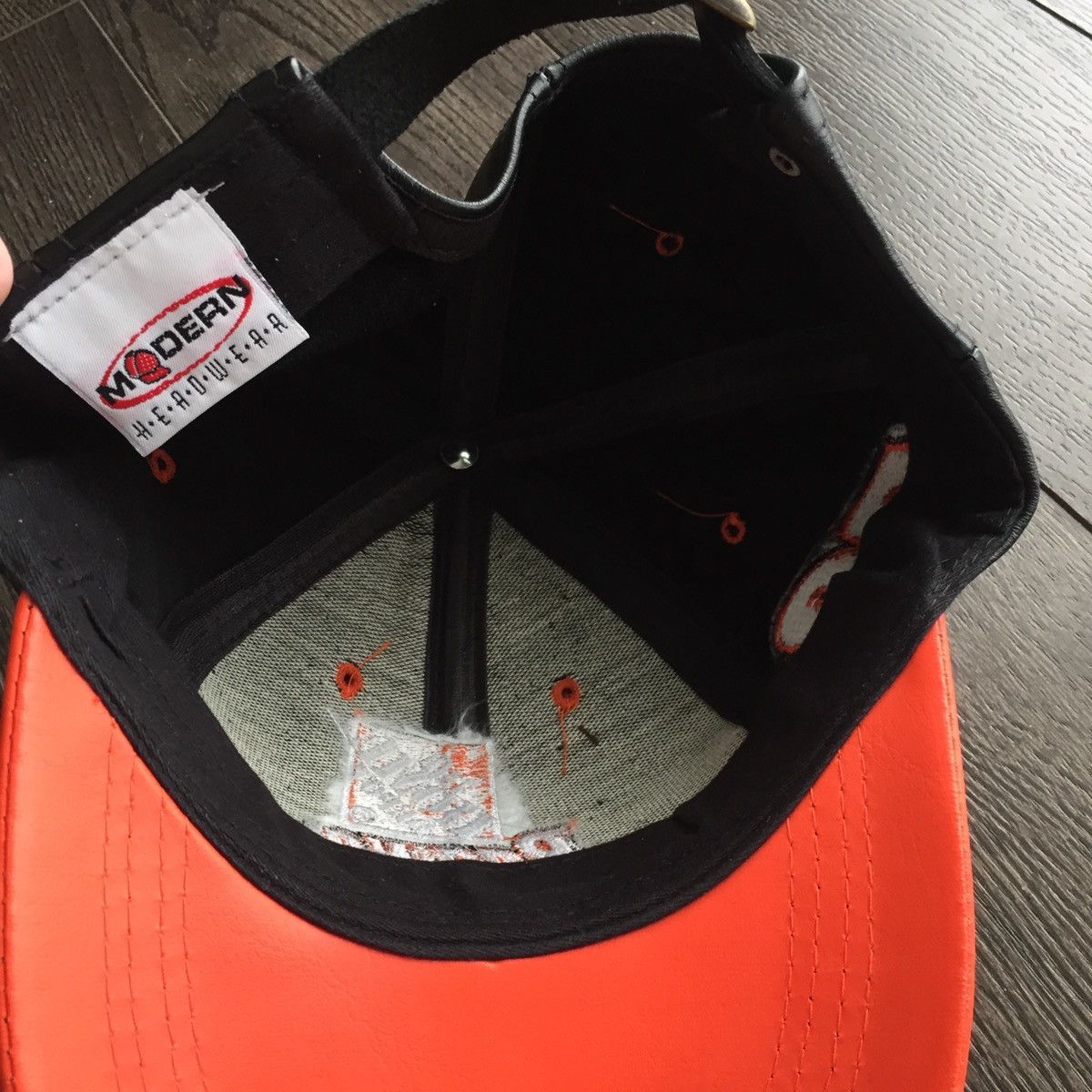 NASCAR × Vintage Vintage Tony Stewart Home Depot Leather Nascar Hat Size ONE SIZE - 5 Thumbnail