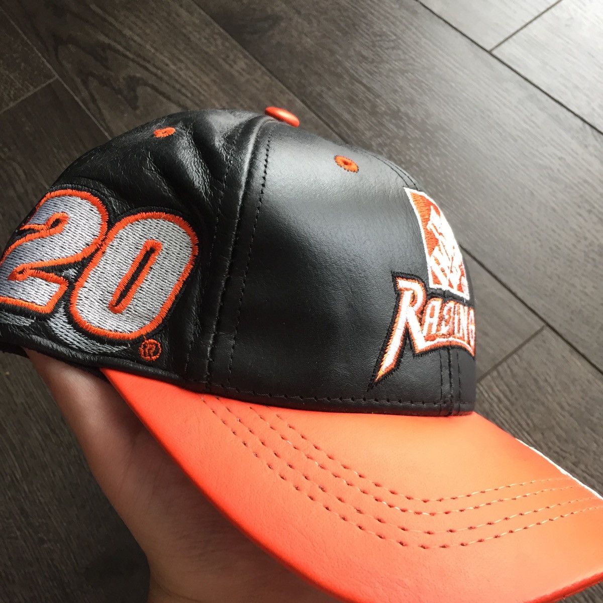 NASCAR × Vintage Vintage Tony Stewart Home Depot Leather Nascar Hat Size ONE SIZE - 2 Thumbnail