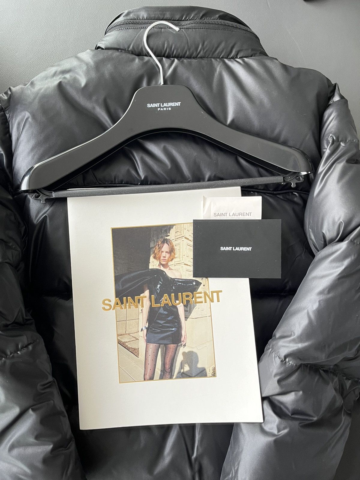 Hedi Slimane × Saint Laurent Paris × Yves Saint Laurent Runway Rare $2,650 Value Brand New 90% Goose Down Coat Size US XL / EU 56 / 4 - 5 Thumbnail
