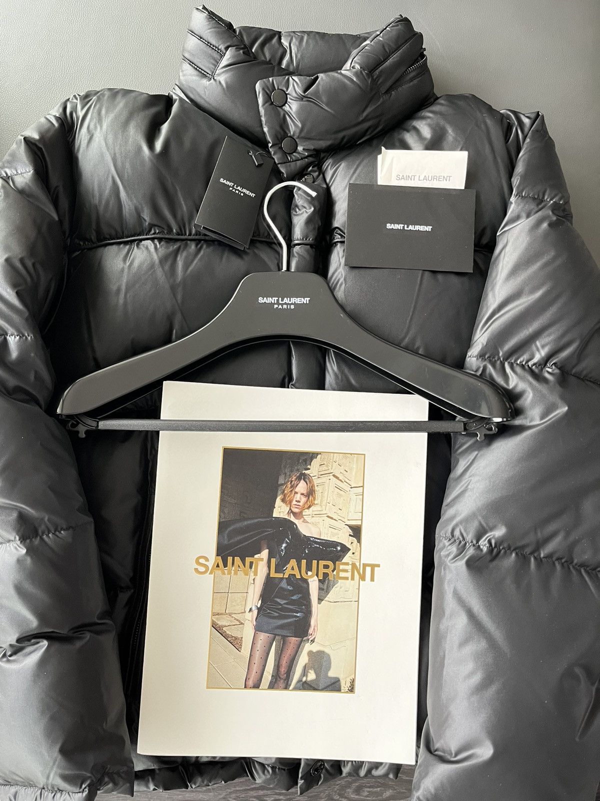 Hedi Slimane × Saint Laurent Paris × Yves Saint Laurent Runway Rare $2,650 Value Brand New 90% Goose Down Coat Size US XL / EU 56 / 4 - 23 Thumbnail