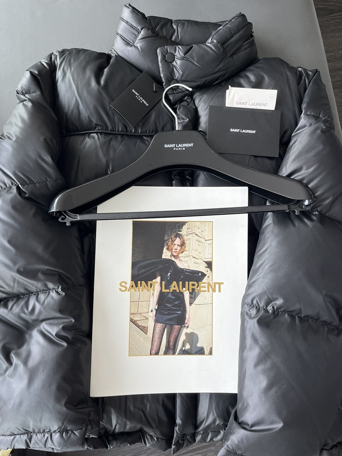 Hedi Slimane × Saint Laurent Paris × Yves Saint Laurent Runway Rare $2,650 Value Brand New 90% Goose Down Coat Size US XL / EU 56 / 4 - 19 Thumbnail
