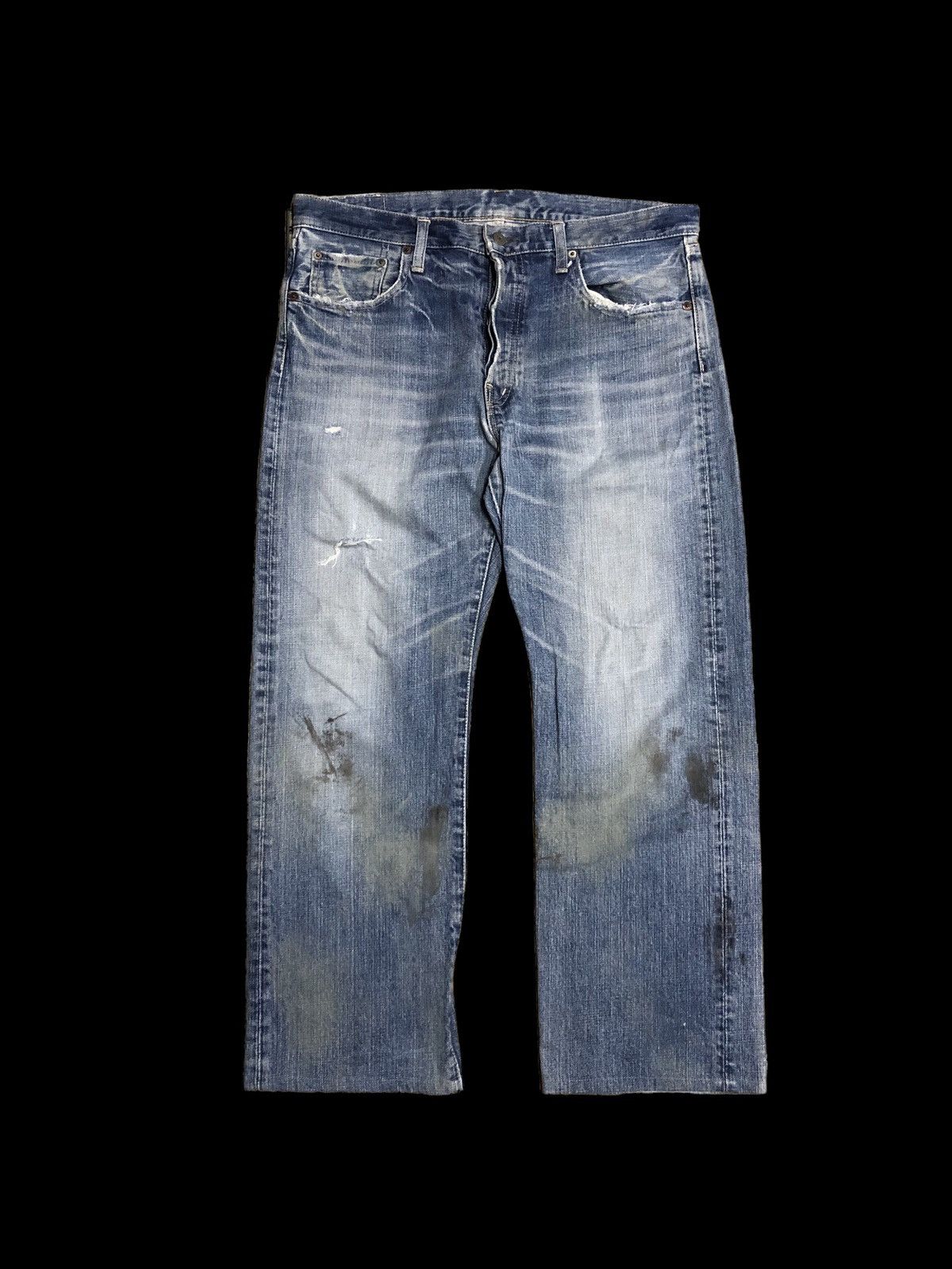 Spellbound DAMAGED DIRTY DISTRESSED DENIM Size US 35 - 1 Thumbnail