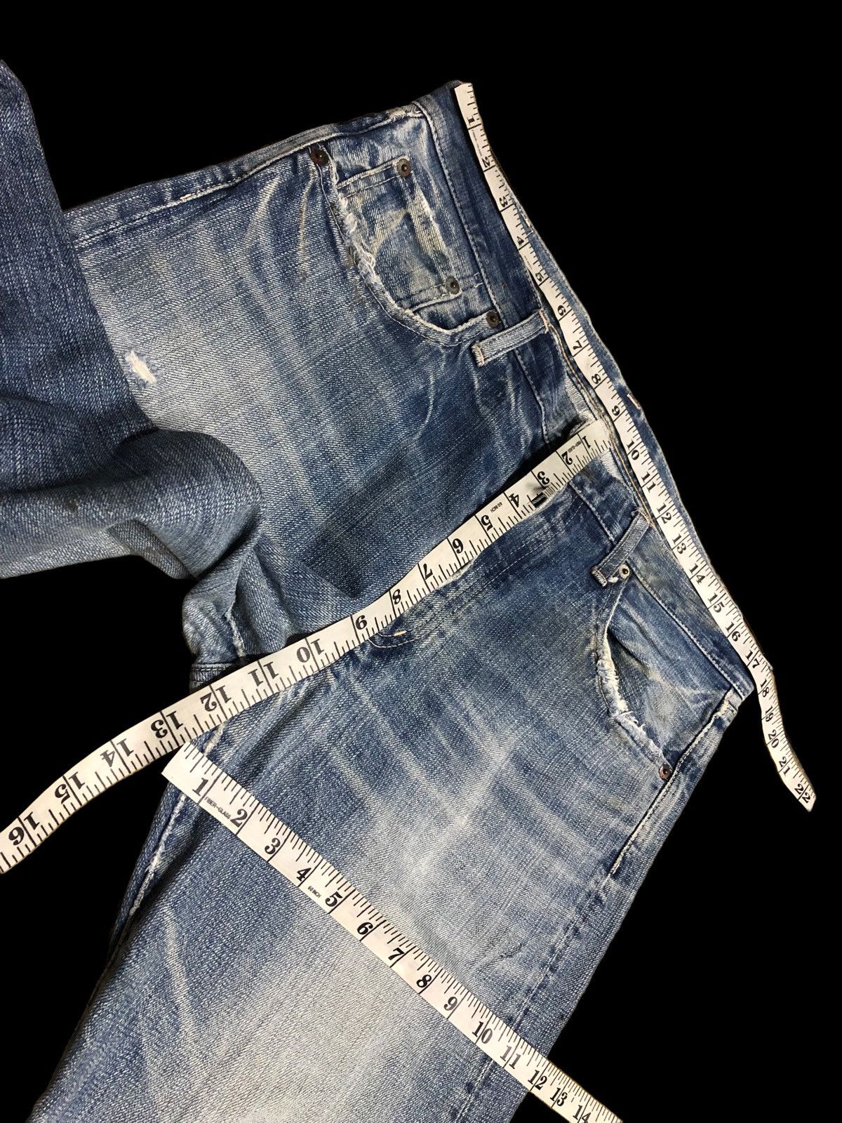 Spellbound DAMAGED DIRTY DISTRESSED DENIM Size US 35 - 18 Thumbnail