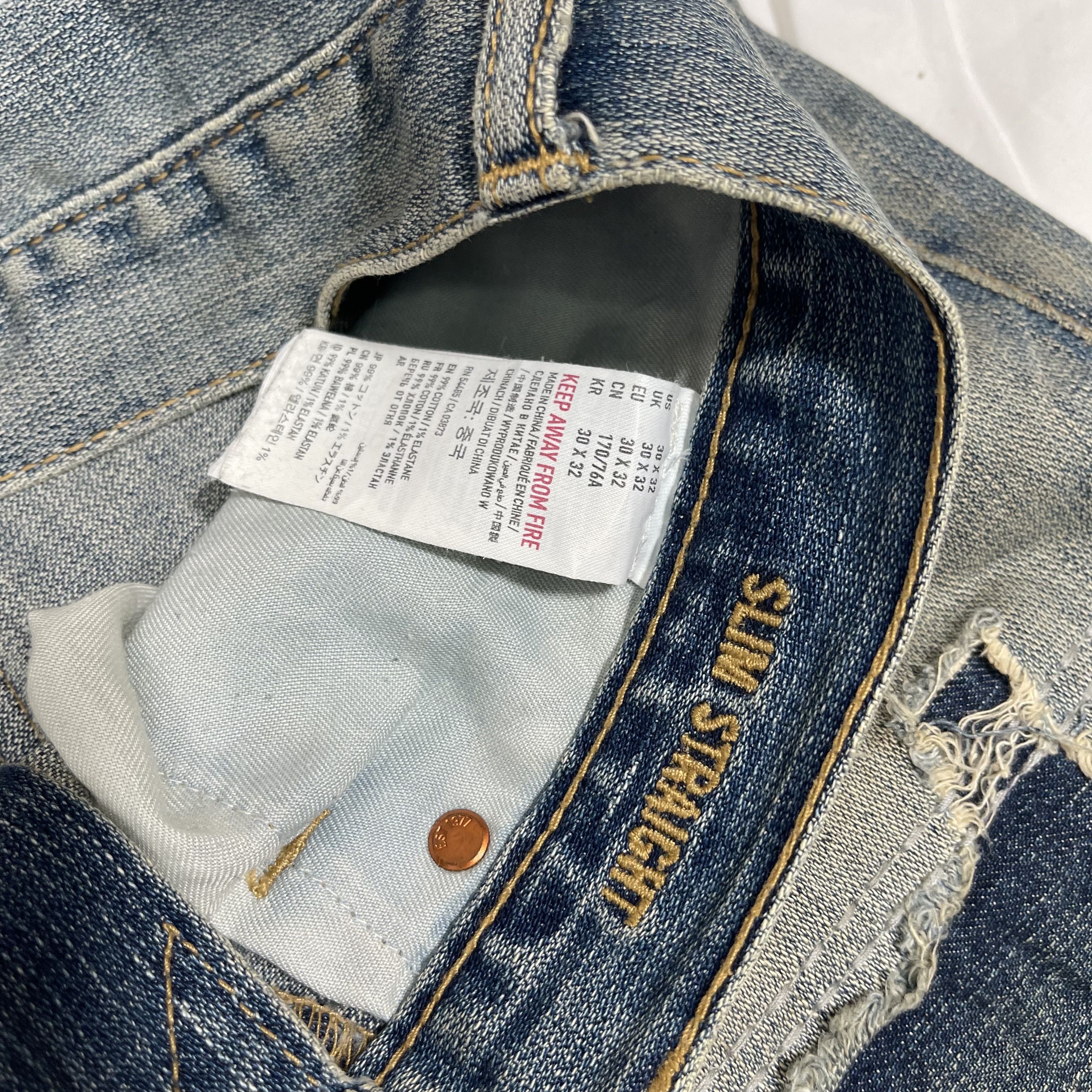 If Six Was Nine Patchwork Distressed Custom Washed Denim Jeans Size US 33 - 9 Thumbnail